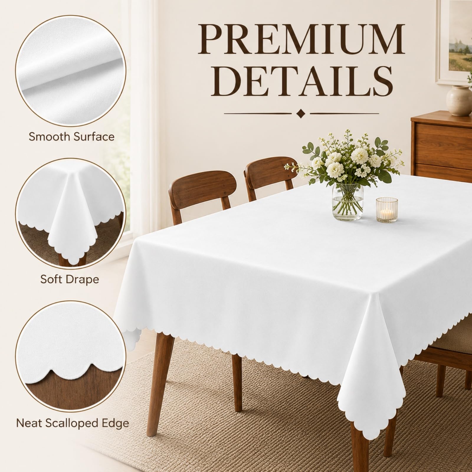 Fansu Mantel de Mesa Rectangular Lavable (Hoja de Monstera,90x200cm)