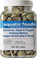 Vista 1 de Aquatic Foods Inc. BITS & Pieces de espirulina, algas y verduras para peces de fondo, camarones, caracoles, cangrejos, cangrejos de río, todos