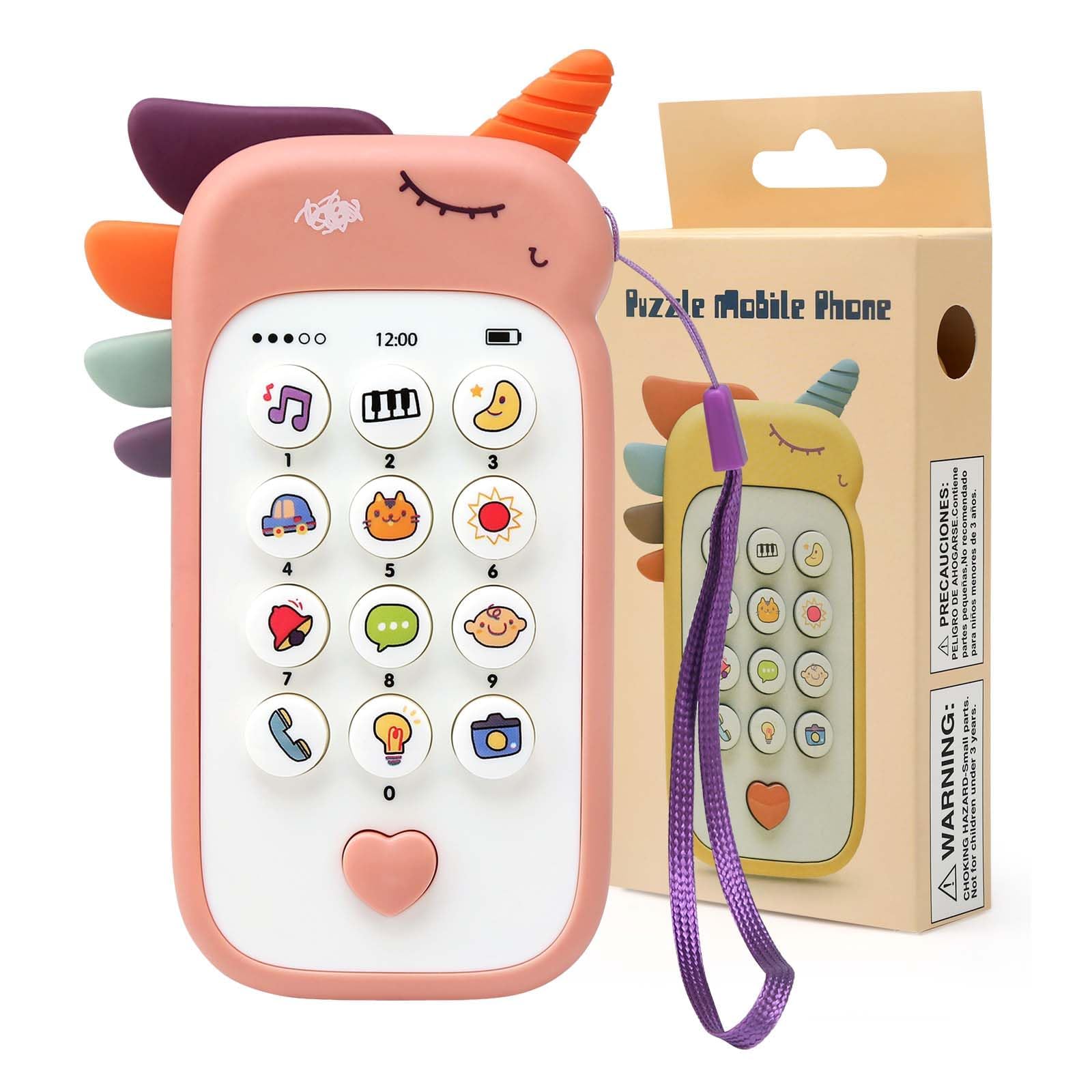 Bambebe Baby Phone Toys for 1 Year Old Boys Girls Gifts, Musical Sounds Toys for Babies12-18 Months