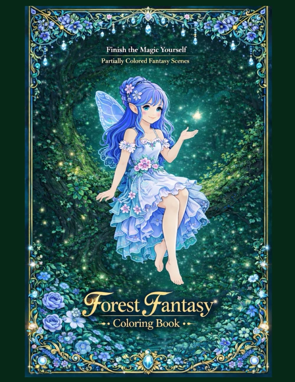 Forest Fantasy Coloring Book (Fantasy Coloring Collection)