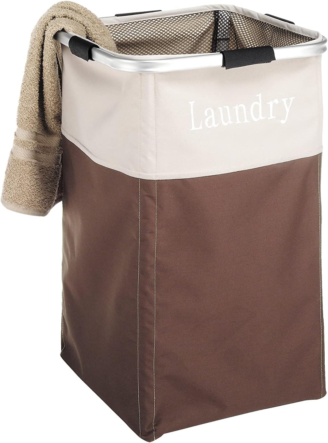 Whitmor Easycare Square Hamper Java