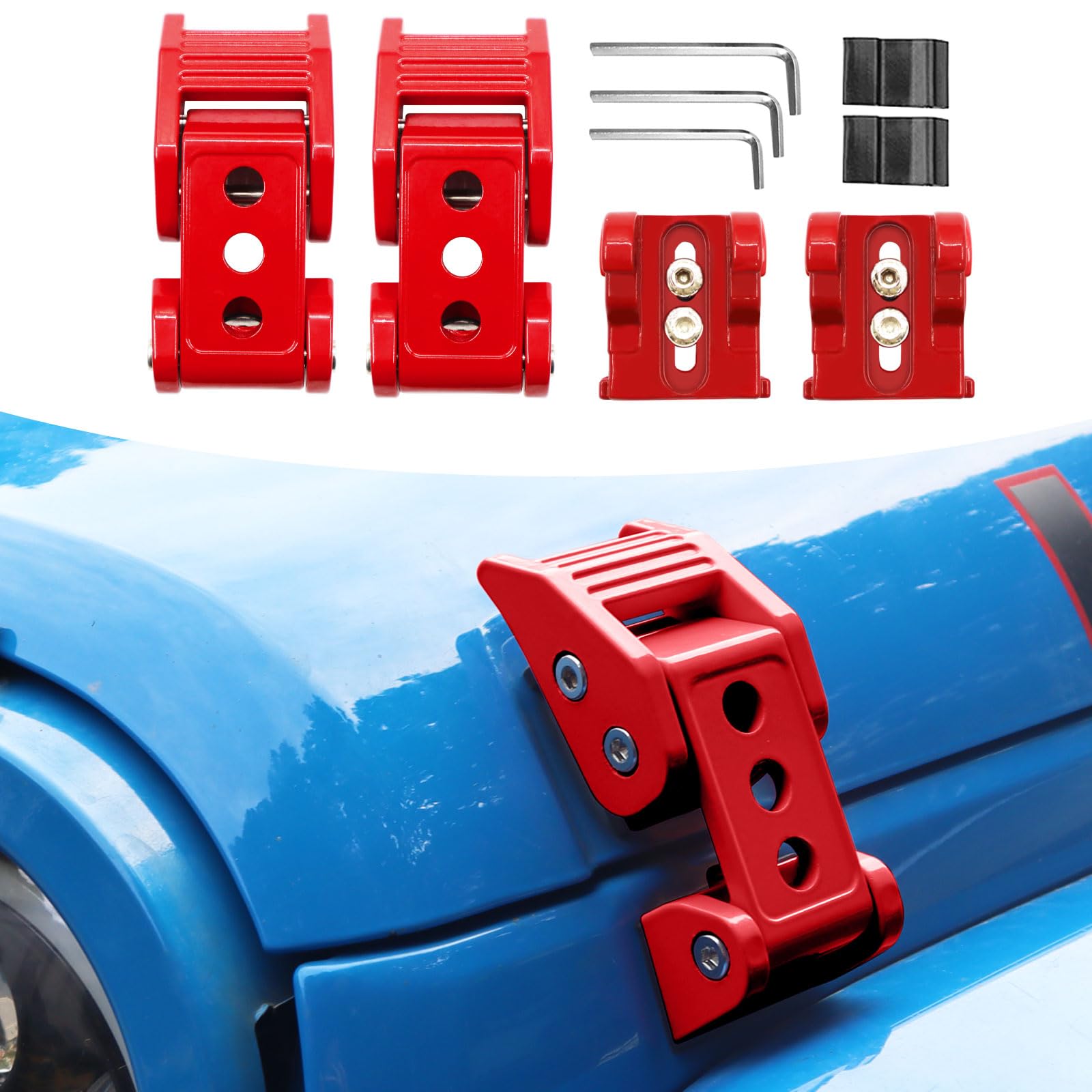 Amazon.com: Brangstak Hood Latchs Aluminum Hood Latch Kit for 2007