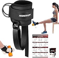 Vista 1 de nooncrazy Ankle Straps for Dumbbell and Cable Machine, Dumbbell Foot Attachment with Longer Stronger Nylon Strap, Tibialis Trainer, Leg Extensions
