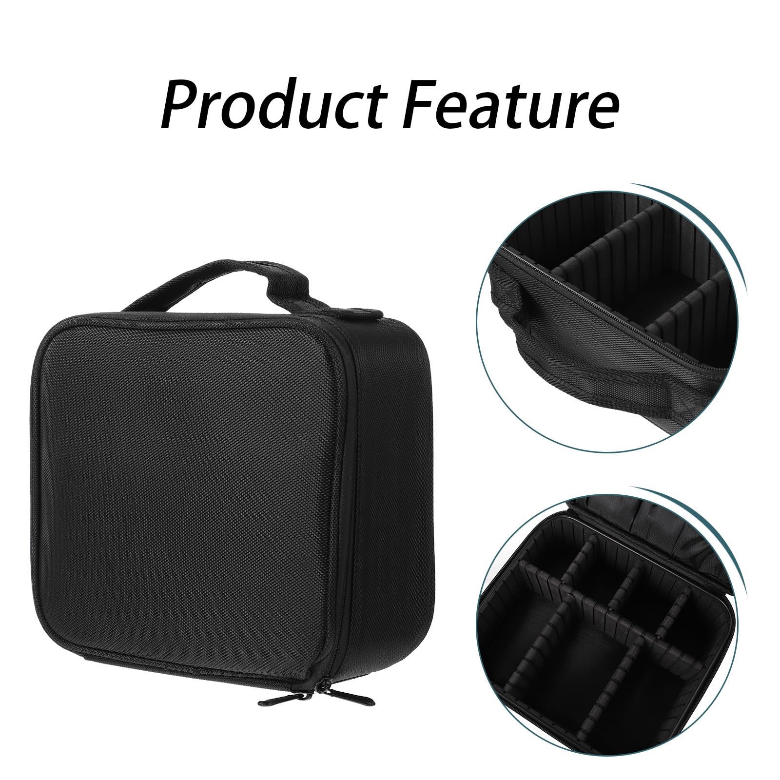 TOPBATHY Neceser de Viaje Portátil de Nylon Multicapa para Cosméticos y Artículos de Aseo, Bolsa de Maquillaje Compacta y Organizada para Viajes Cortos y Negocios