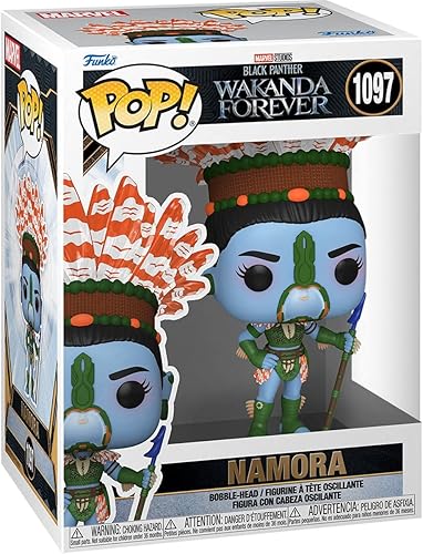 Miniatura 2 de POP Marvel: Black Panther: Wakanda Forever - Figura de vinilo de Namora Funko (paquete con funda protectora de caja compatible), multicolor, 3.75