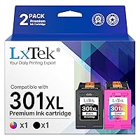 LxTek 301 301XL Cartucce Rigenerate per HP 301 XL Nero e Colore per HP Envy 4500 5530
