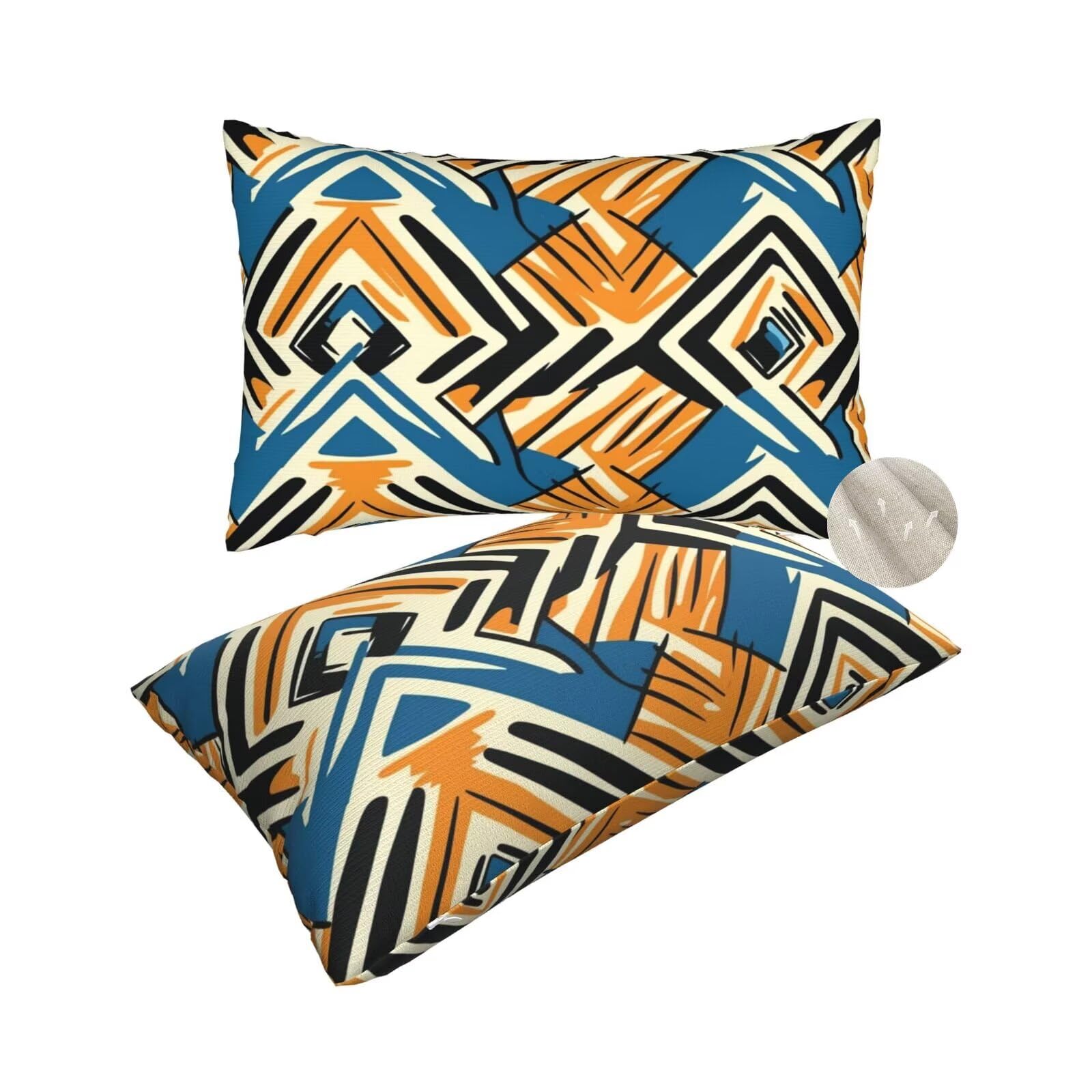 Taie oreiller rectangulaire 60x90 housse de grand coussin pour lit