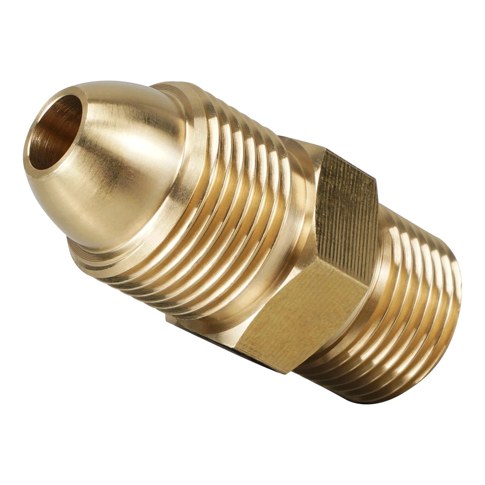 Elnwnnkc Leak Proof Aluminum Alloy Adapter CGA580 to / 8 for Beverage Dispensing and Welding CO₂ Cylinder Adapter