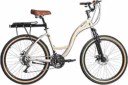 Kit Bicicleta BLITZ Aro 26 Comodo Alumínio Urbana SH 21v Freio á Disco + Bagageiro e Cadeado