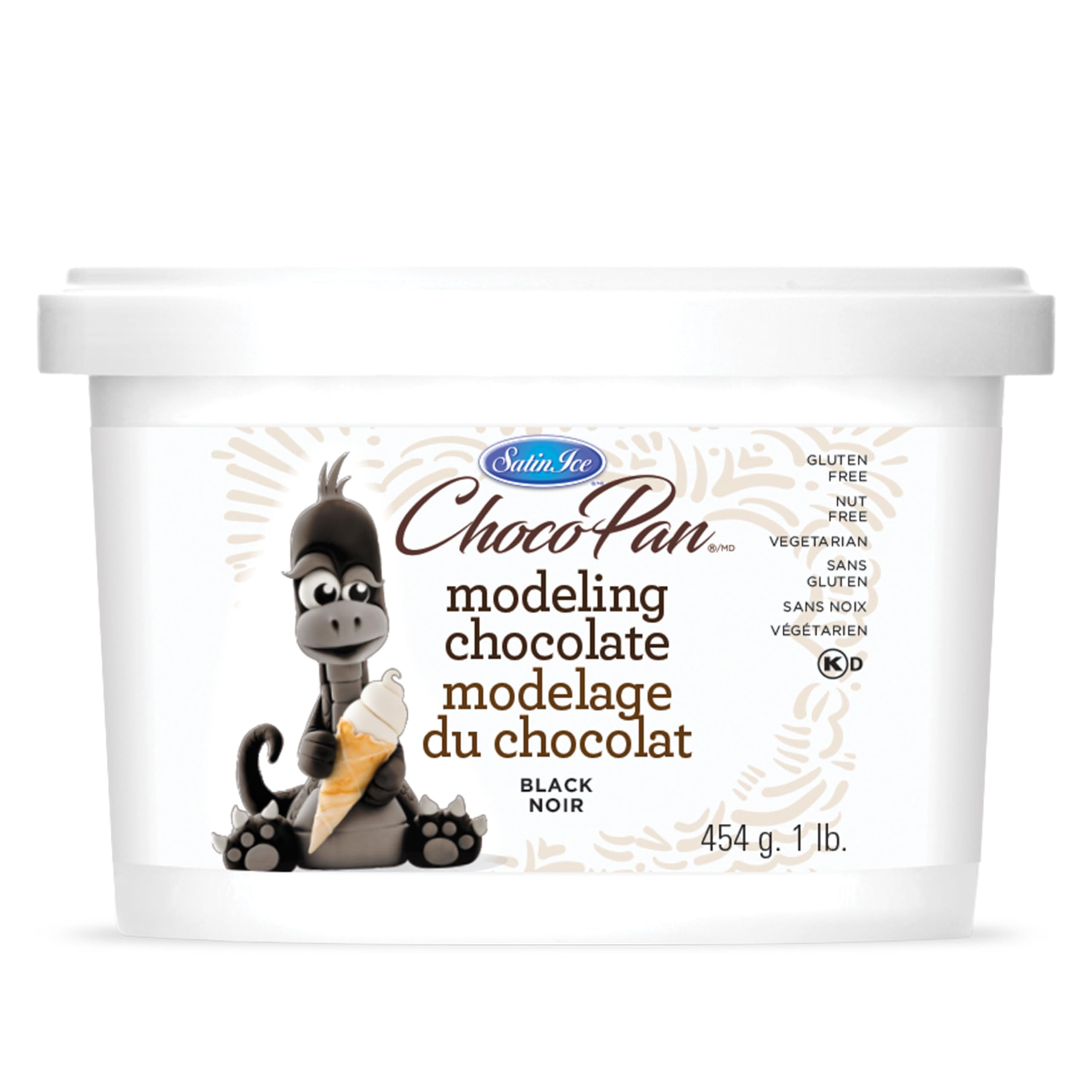 Satin Ice Black Fondant, Vanilla, 1 Kilogram — view 6