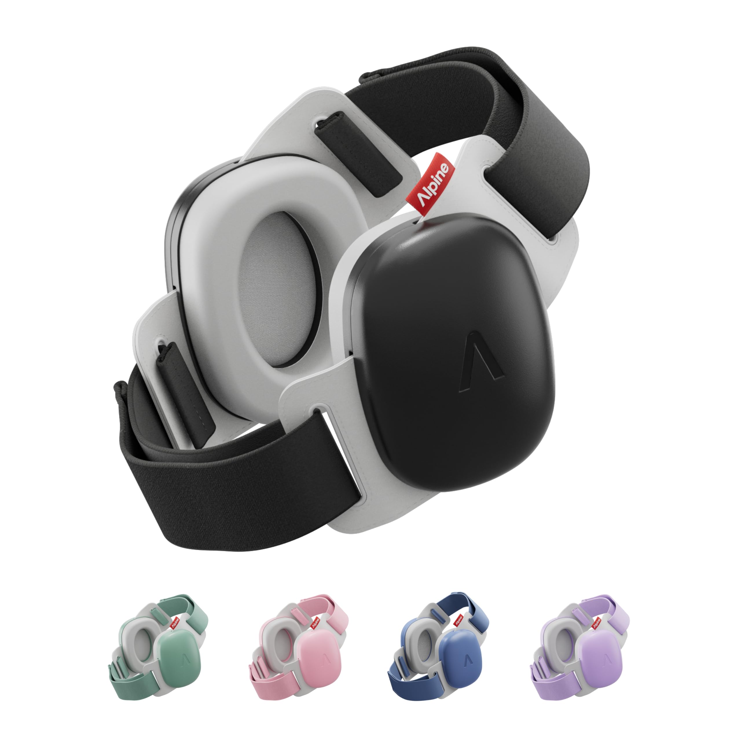 Alpine Muffy Baby Confort – Casque Anti Bruit Bebe, Certifiée CE - Bandeau Unique Pour Un Ajustement Sûr & Confortable, Protection Auditive pour Enfants Jusqu’à 4 Ans, Réduction Du Son De 24 dB, Noir