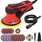 Autolock Electric Random Orbital Sander, 350W Brushless Motor with 5 & 6 Inch Pads, 10000RPM Palm Sander for Woodworking, Sanding and Polishing (1pcs)