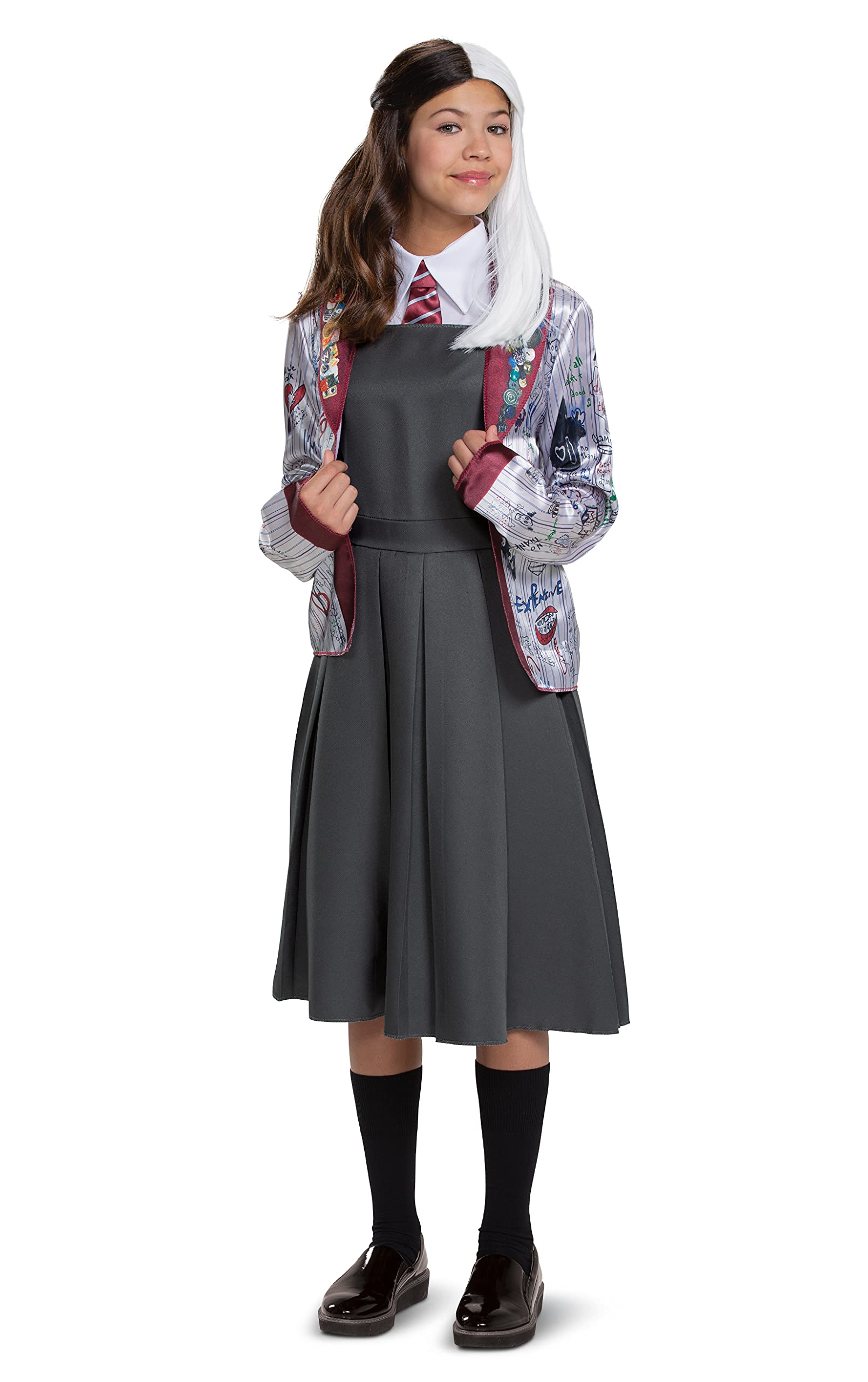 Buy Estella Cruella Costume, Official Disney Estella School Girl Outfit