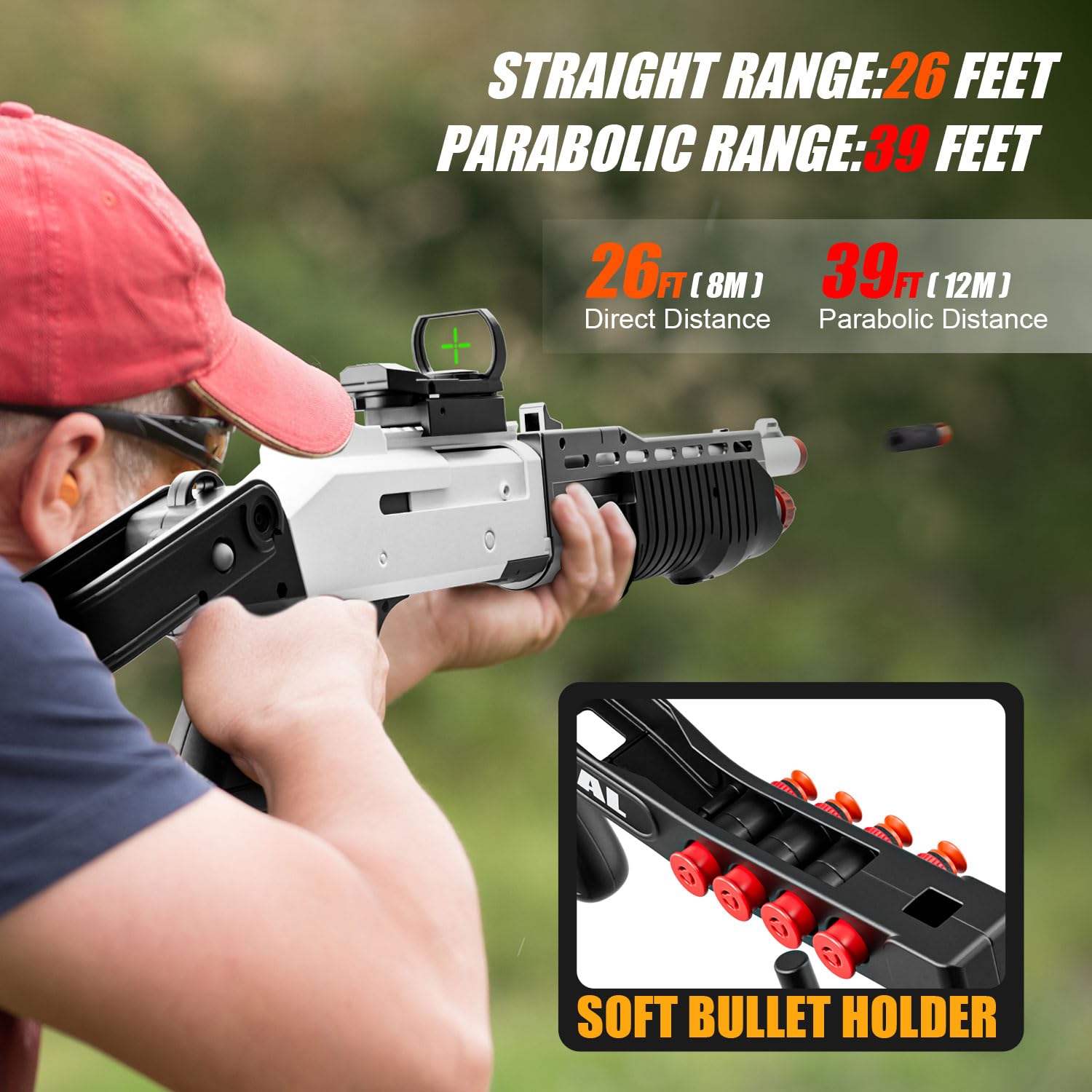 Amazon.com: SPAS-18 Toy Gun with Soft Bullet, (33-Inch) Realistic