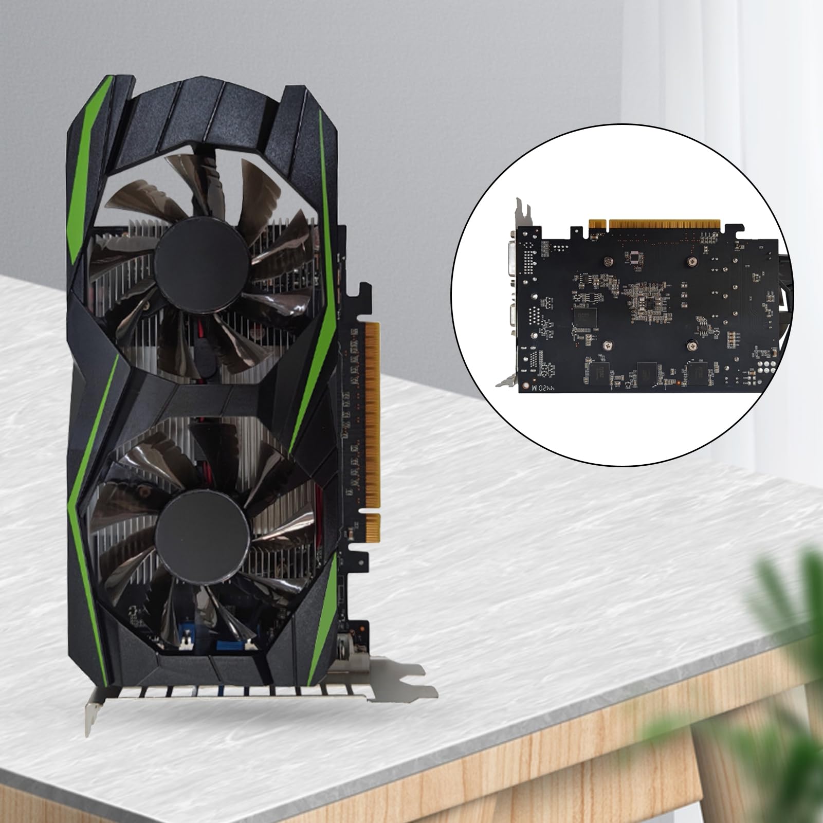 GTX1050TI karta graficzna niezależne szybkie rozpraszanie ciepła wielointerfejsowe 4 GB przepływające powietrze karty graficzne PC do biura czarna