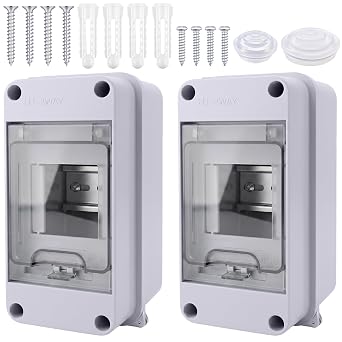 2PCS 3 Way Circuit Breaker Box,MCB Distribution Protection Box