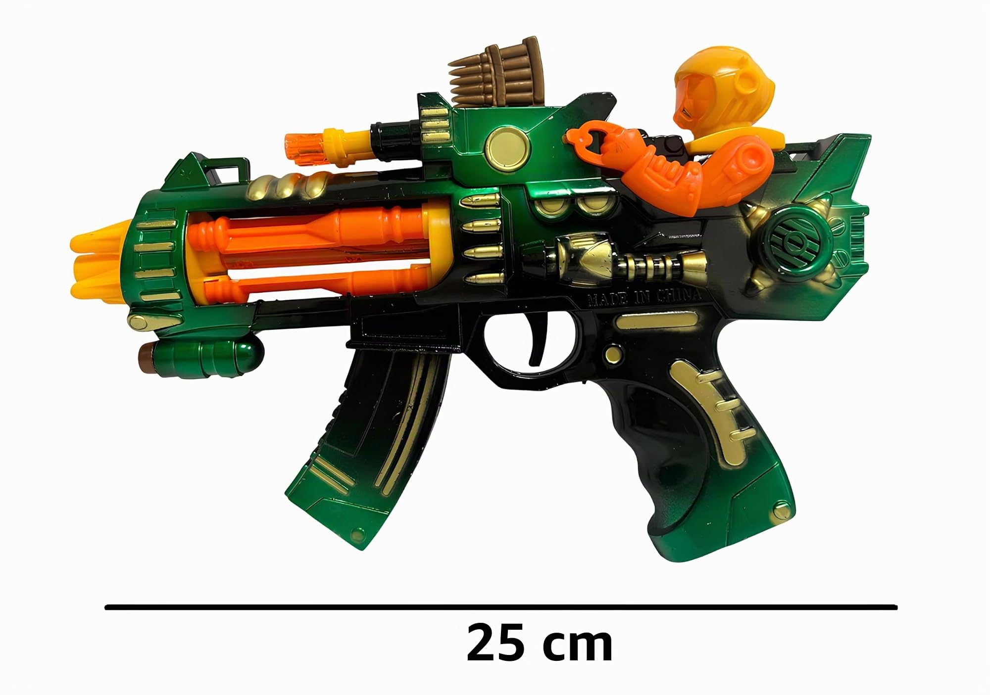 Mitra Giocattolo con Luci e Suoni cm 25 Fucile Giocattolo Bambini Mitra Pistola Giocattolo Mitra M4 Gioco con Luci e Suoni Mitragliatrice Giocattolo per Bambini a Batteria Gioco Fucile Mitragliatore