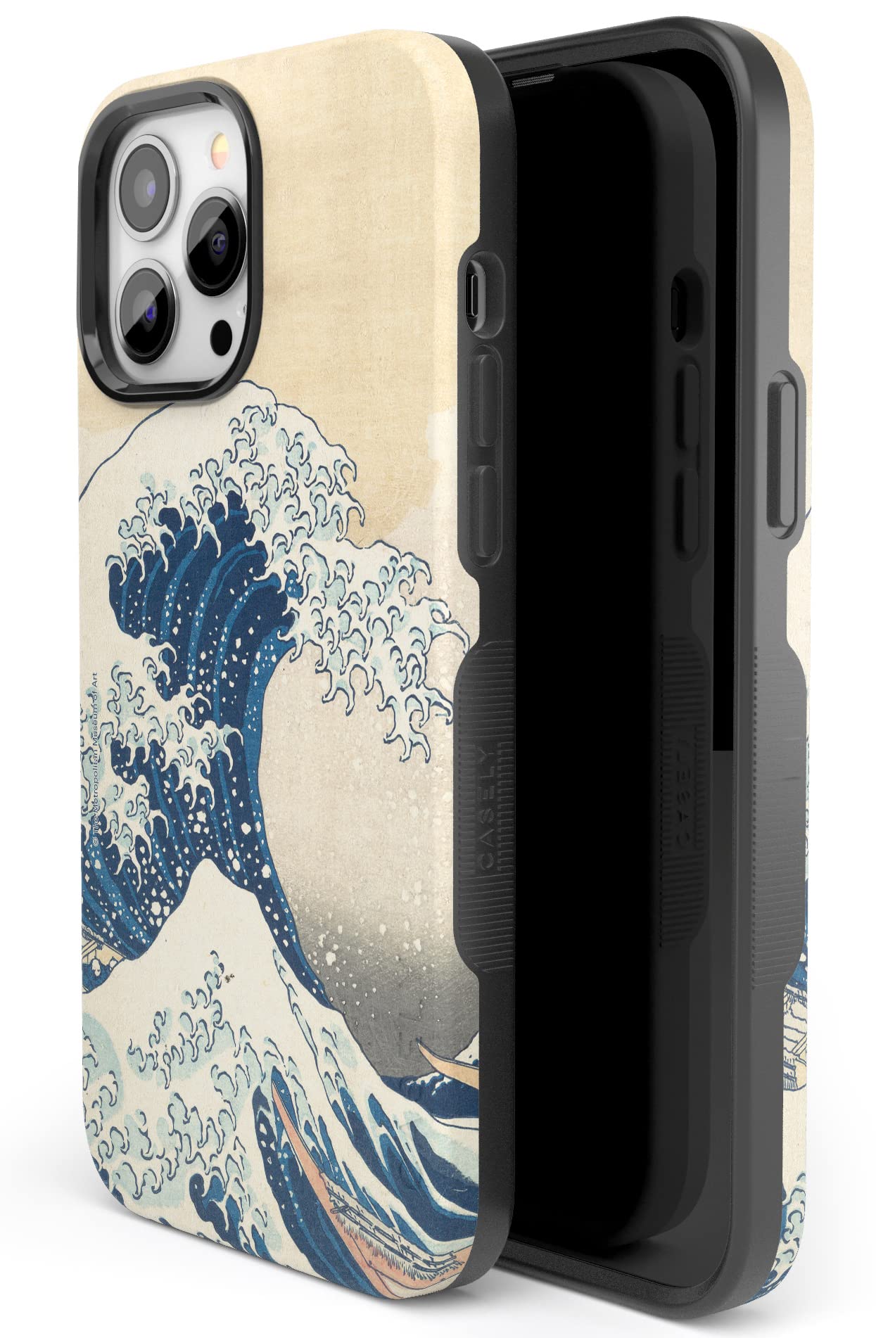 Casely Funda para iPhone 13 Pro | The Great Wave | Funda The Met Museum | Compatible con MagSafe