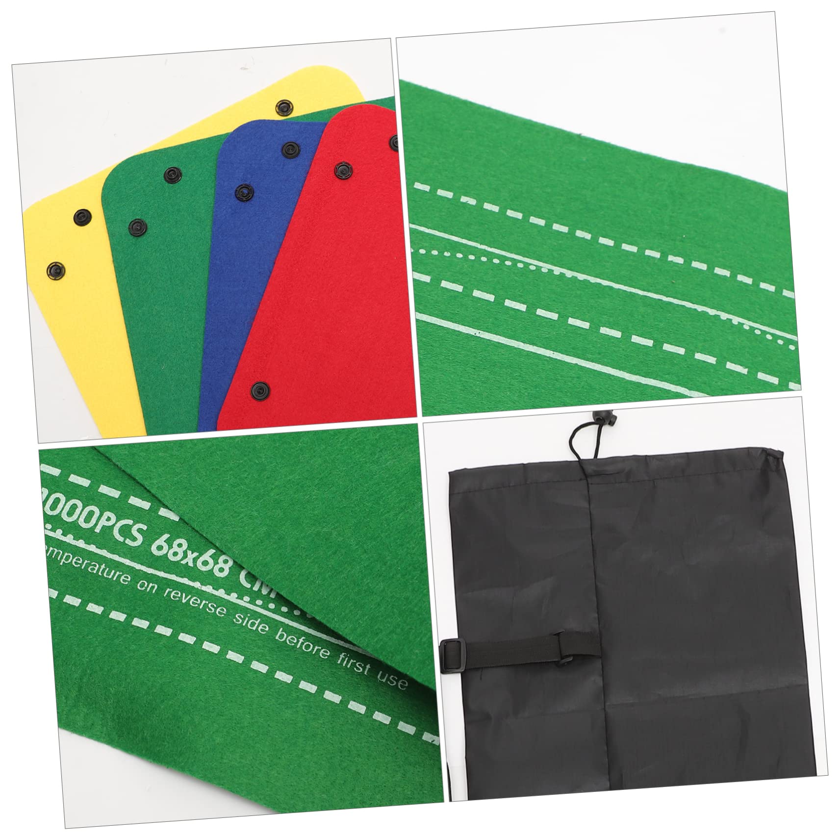 Abaodam Tapis de Rangement pour Puzzles en Feutre, Tube Gonflable et 3 Bandes de Fixation, pour Jeu de Puzzle Jusqu’à 2000 Pièces Couleur Aléatoire