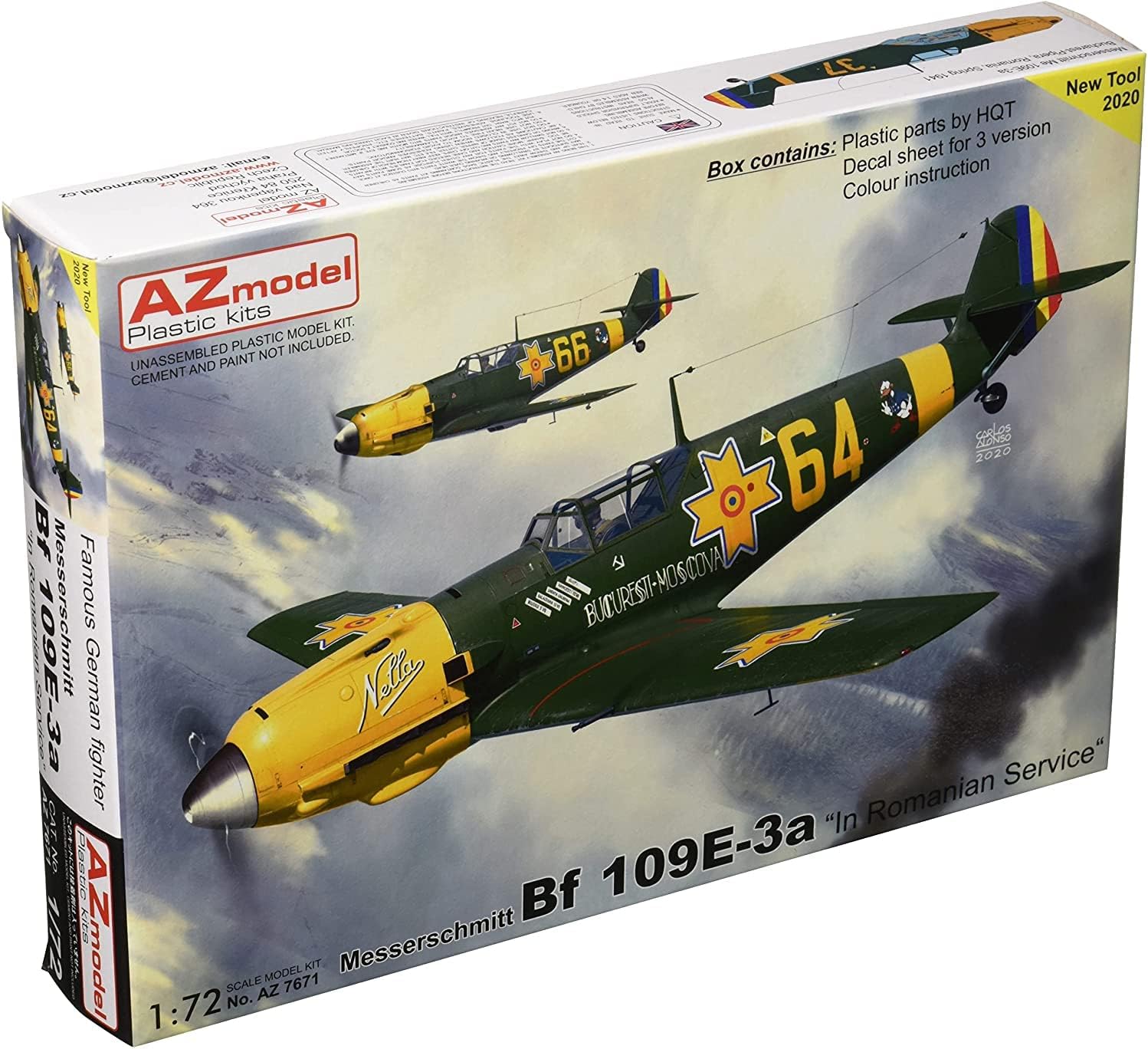 Amazon AZモデル 1/72 ルーマニア空軍 Bf109E3a ルーマニア プラモデル AZM7671 プラモデル 通販