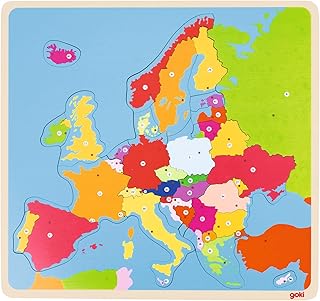 Comprar GOKI- Puzzles de maderaPuzzles de maderaGOKIPuzzle Europa, Multicolor (1)