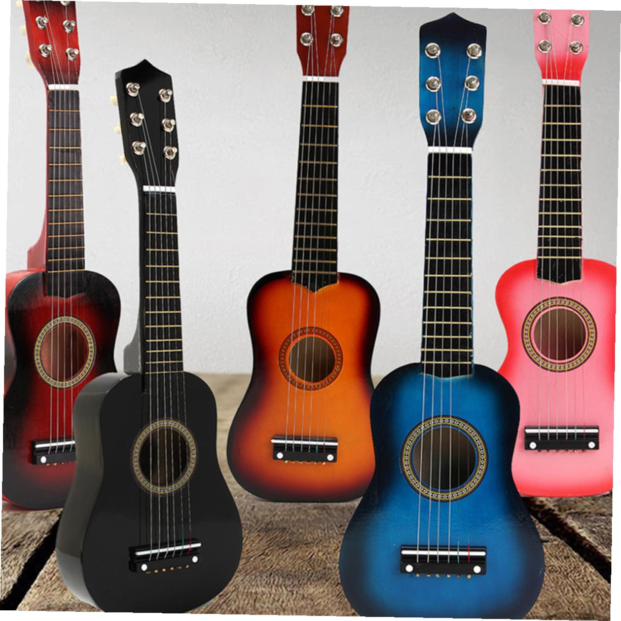 Chitarra Giocattolo Blu in Legno 23 Pollici per Bambini | Strumento Musicale Educativo, Design Creativo e Superficie Liscia, Back To School Party