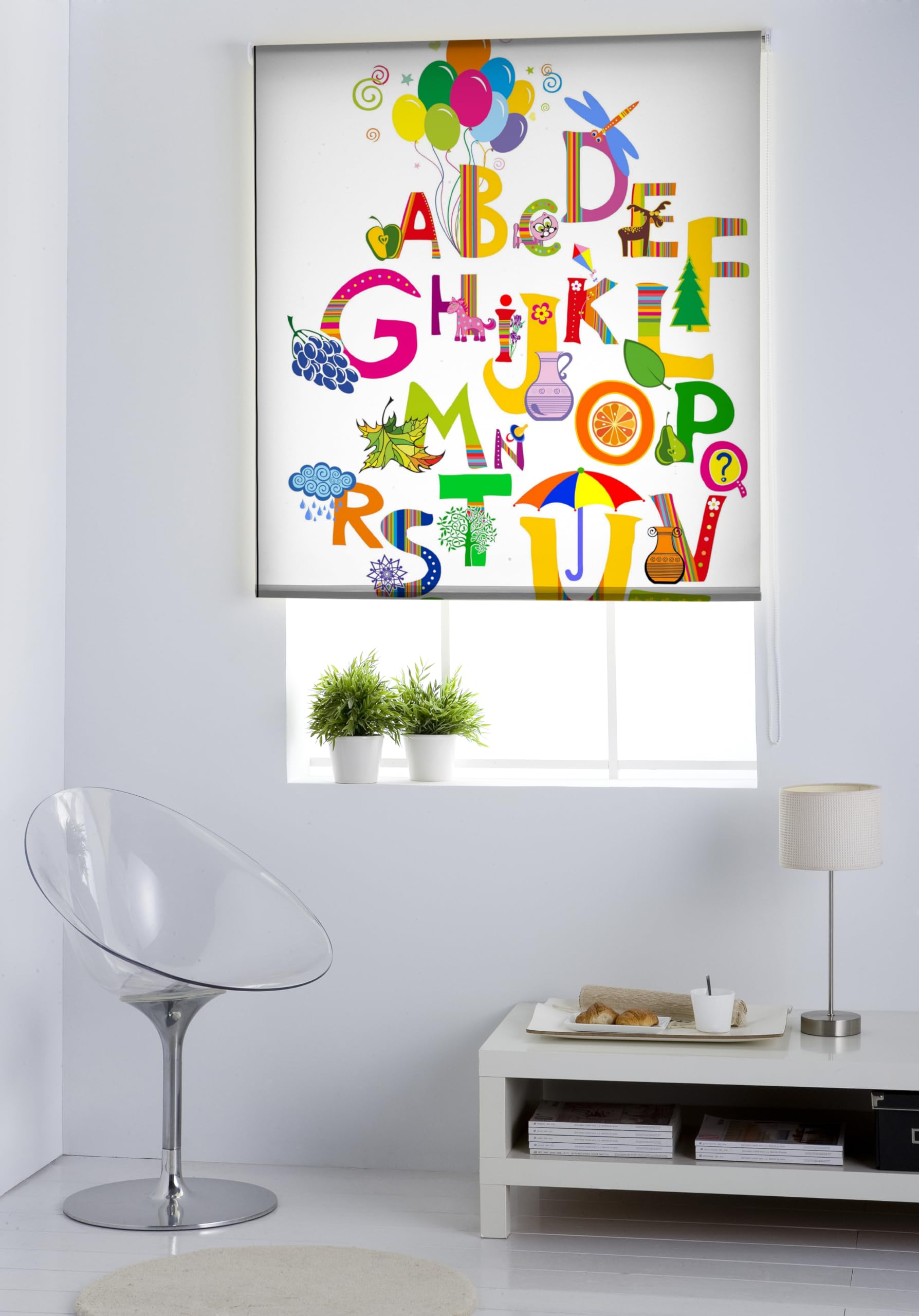 Estoralis | Infantiles | Estor Enrollable Diseño Moderno | Translúcido Estampado Digital | Modelo I-2037 | 150 x 255 cm (Ancho/Alto) Tamaño Tela 147 x 250 cm | Estores para Ventanas y Puertas
