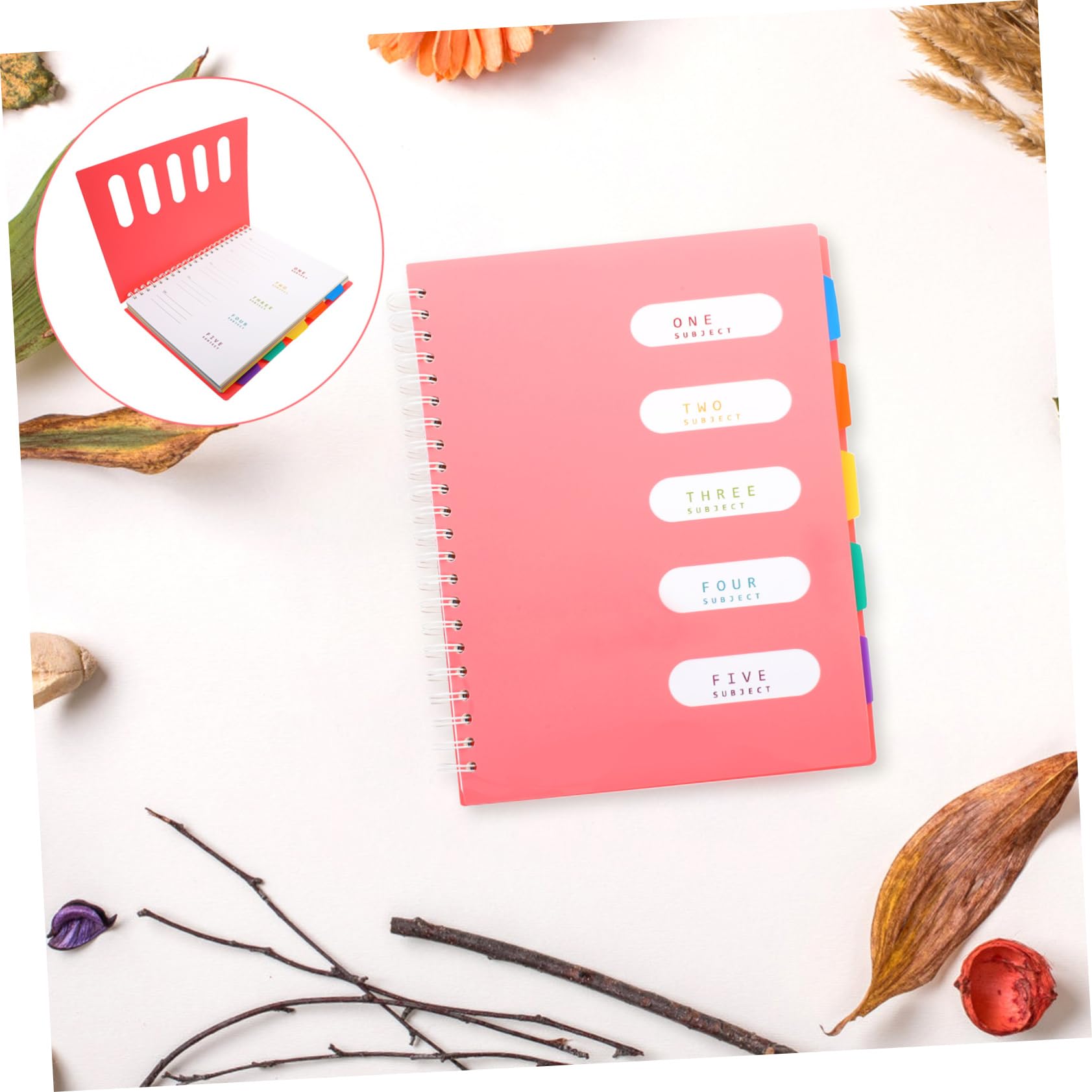 SHINEOFI Carnet à Spirale Bloc-notes de Bureau Lignes Écriture Format Pratique Carnet de Notes pour Étudiants et Employés