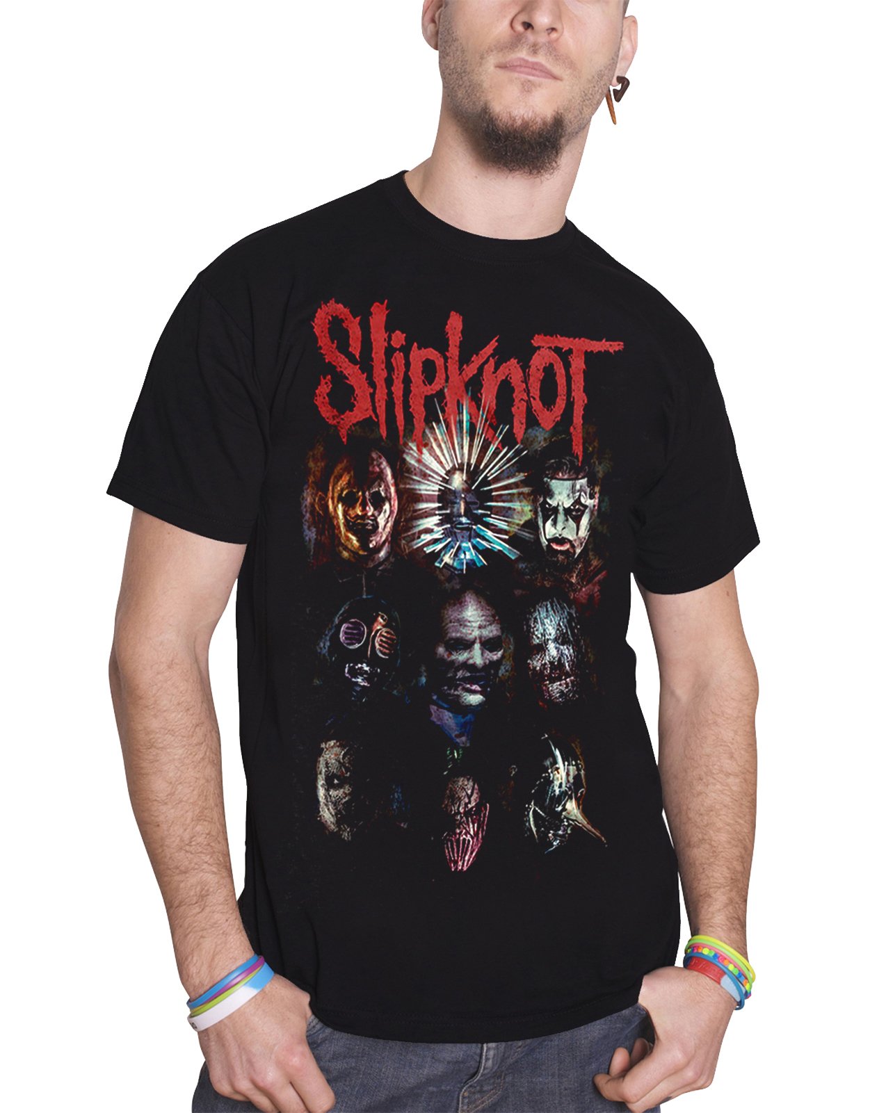 Rockoff Trade Men's Slipknot Prepare for Hell 2014-15 Tour T - Shirt, Black (Black Black), X-Large