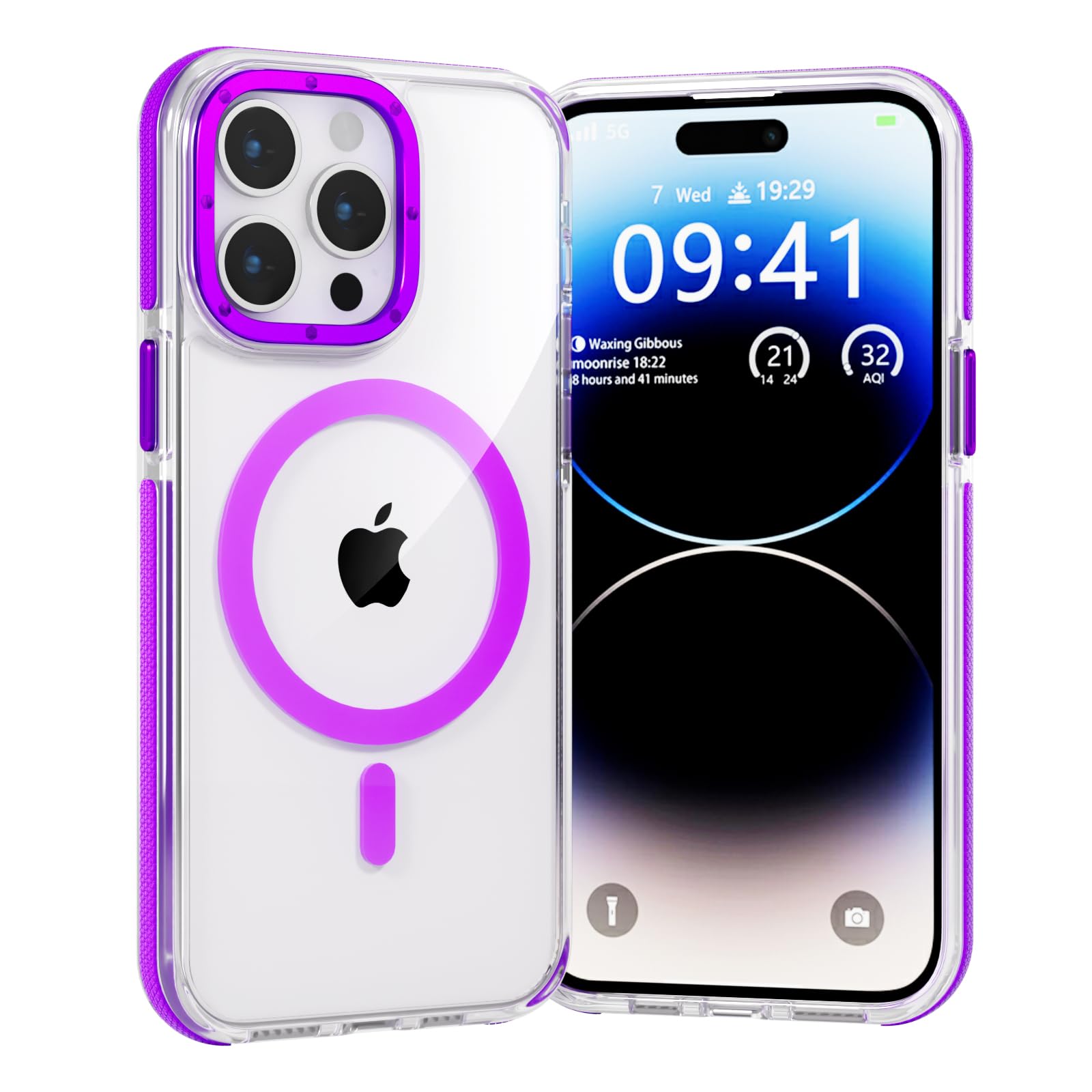 Custodia TECHGEAR Per IPhone 14 Pro Max Con MagSafe E Cavalletto Magnetico – Protezione Antiurto Livello Militare, Fusion Armor Ring