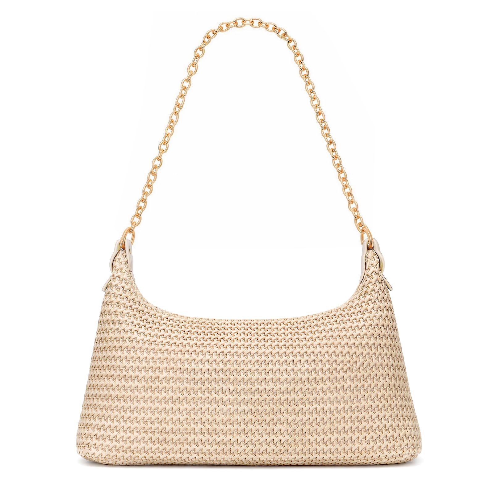 Beach Bags for Women Summer Straw Purse Boho Woven Shoulder Bag Crochet Purse Vacation Tote Handbag — view 9