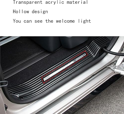 Miniatura 2 de Accesorios de automóvil compatibles con Toyota Sienna de alta configuración 2021 2022 2023 protector de umbral de puerta, cubierta protectora de