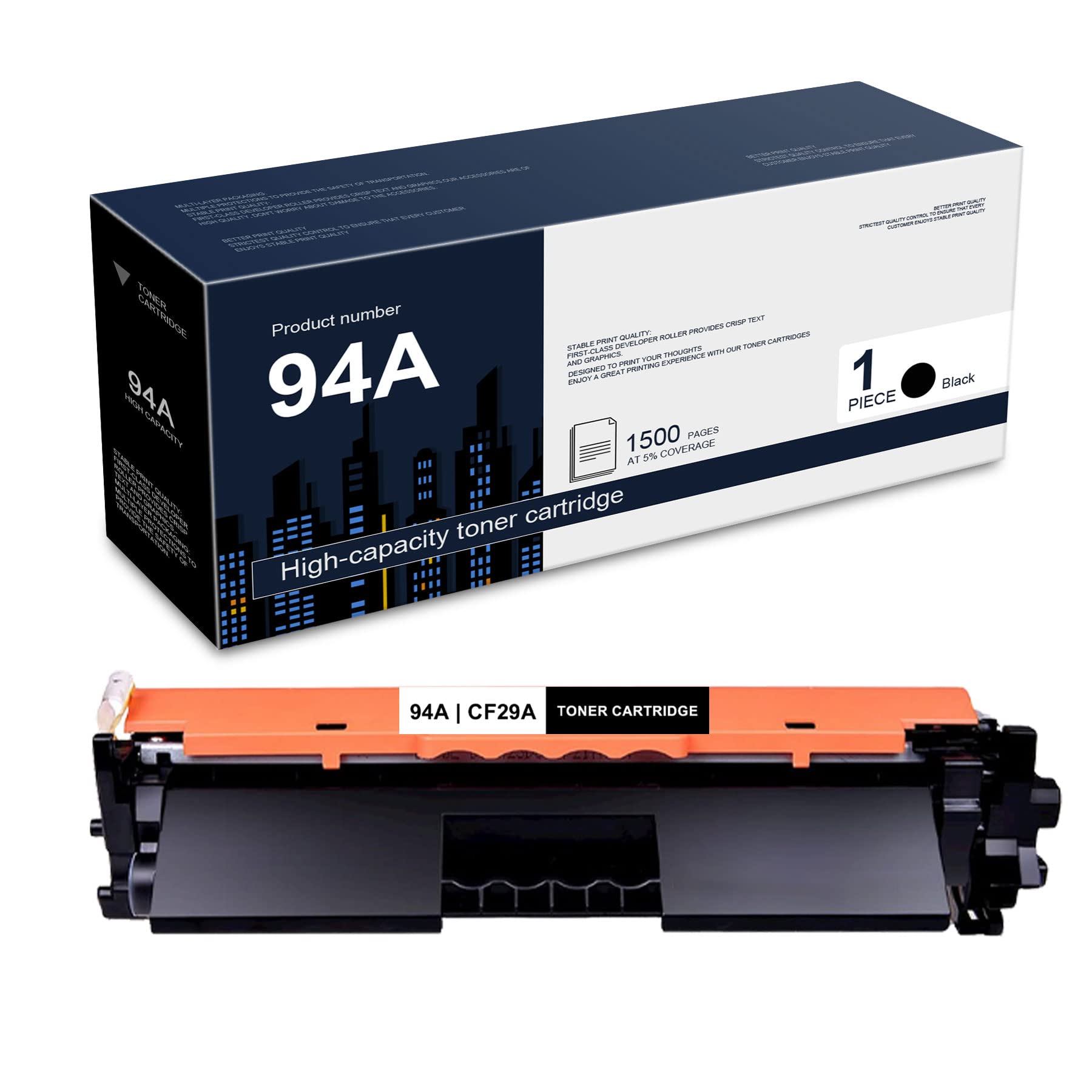 SDFF 1 Pack Compatible 94A | CF294A High-Yield Black Toner Cartridge Replacement for HP Pro M118dw Pro MFP M148dw M148fdw Pro MFP M148-M149 Series M118-M119 Series Printers,Sold by DDDZSWGS