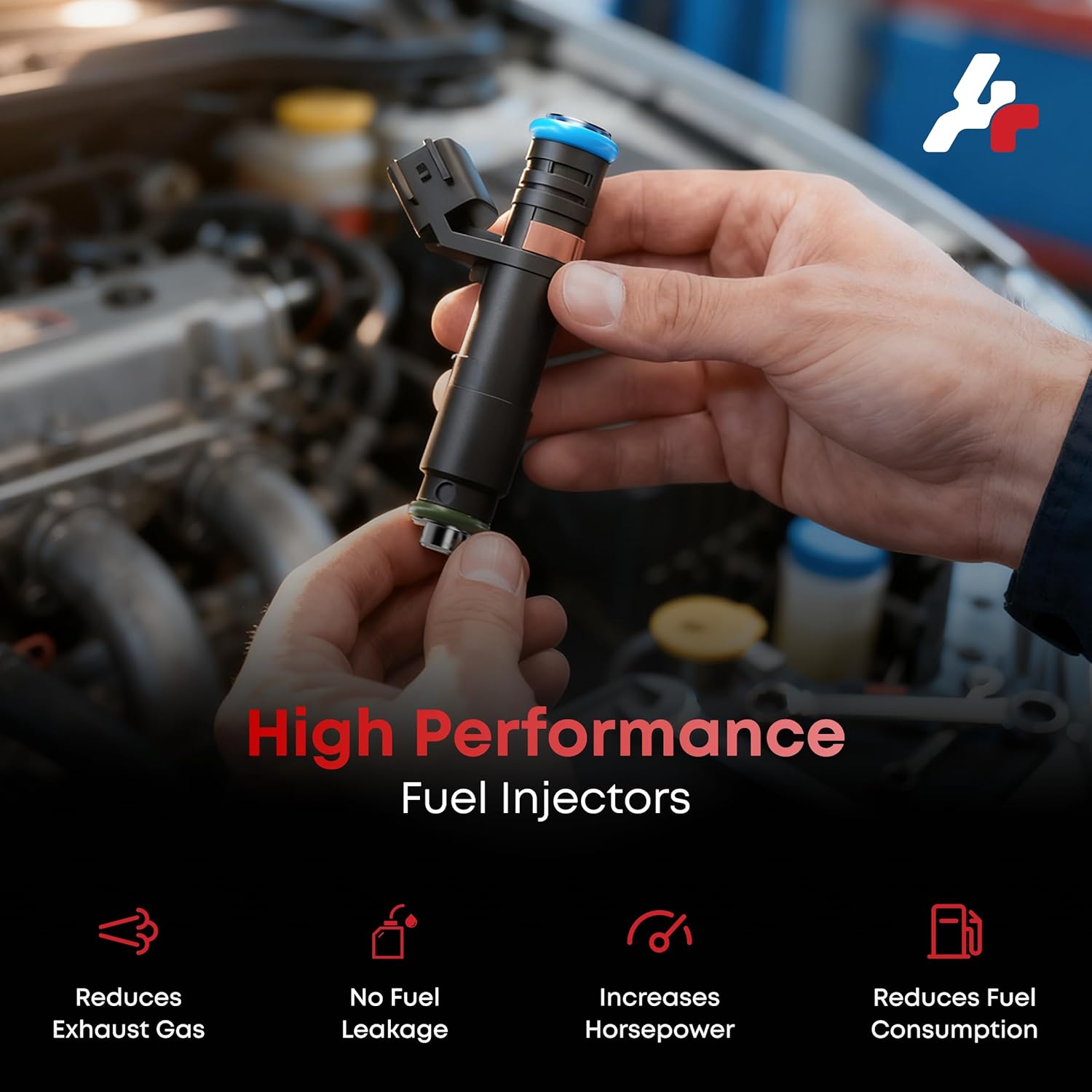 Fuel Injectors Set of 8, Compatible with Ford F150 F250/F350 Super Duty 2005-2007, Expedition 2005-2006, LincoIn Navigator 2005-2006, Mark LT 2006-2007-V8 5.4L, Replace Part FJ817