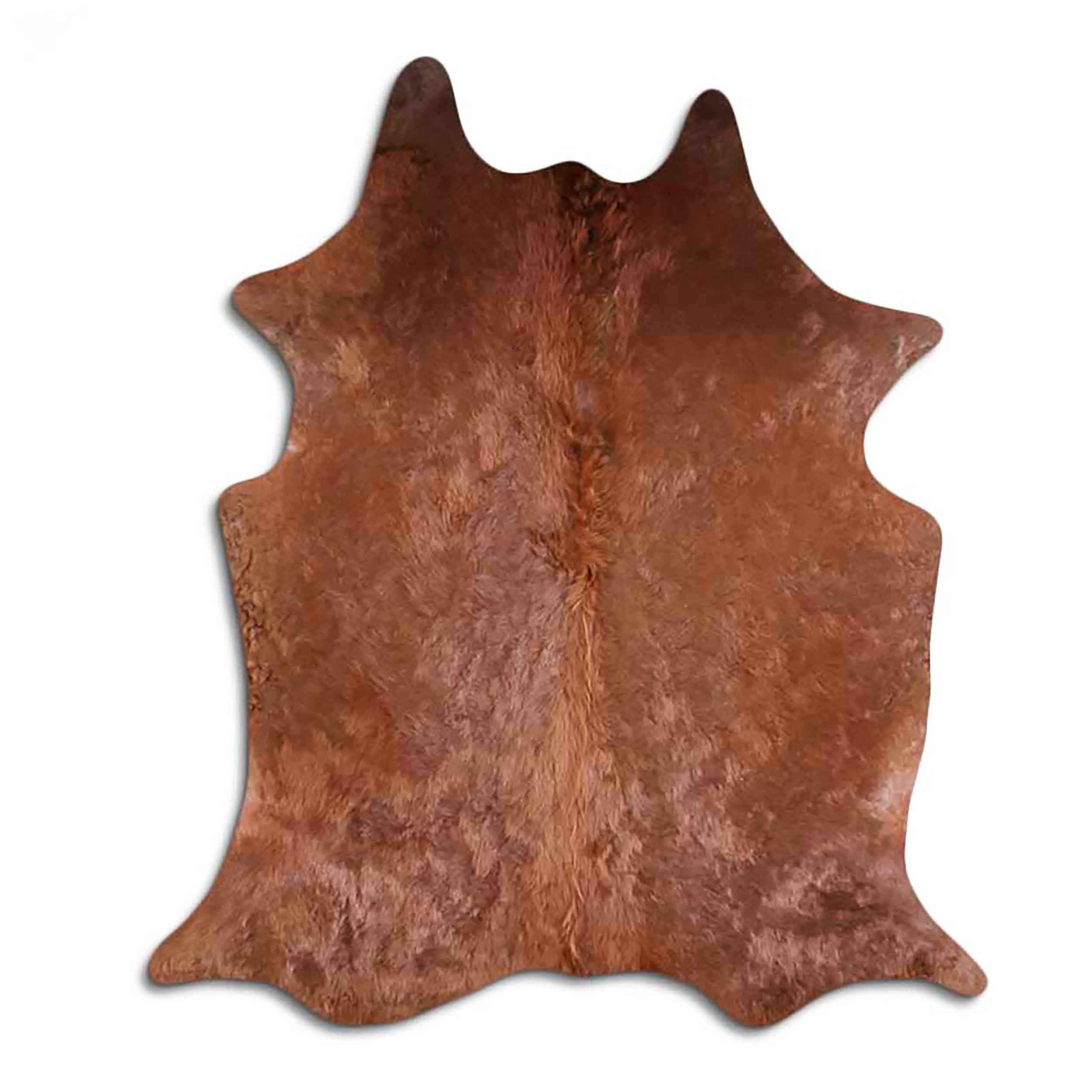 Tapis en peau de vache de qualité supérieure - Caramel - Produit naturel unique en provenance d'Amérique du Sud - Peau de b uf - Peau de vache véritable