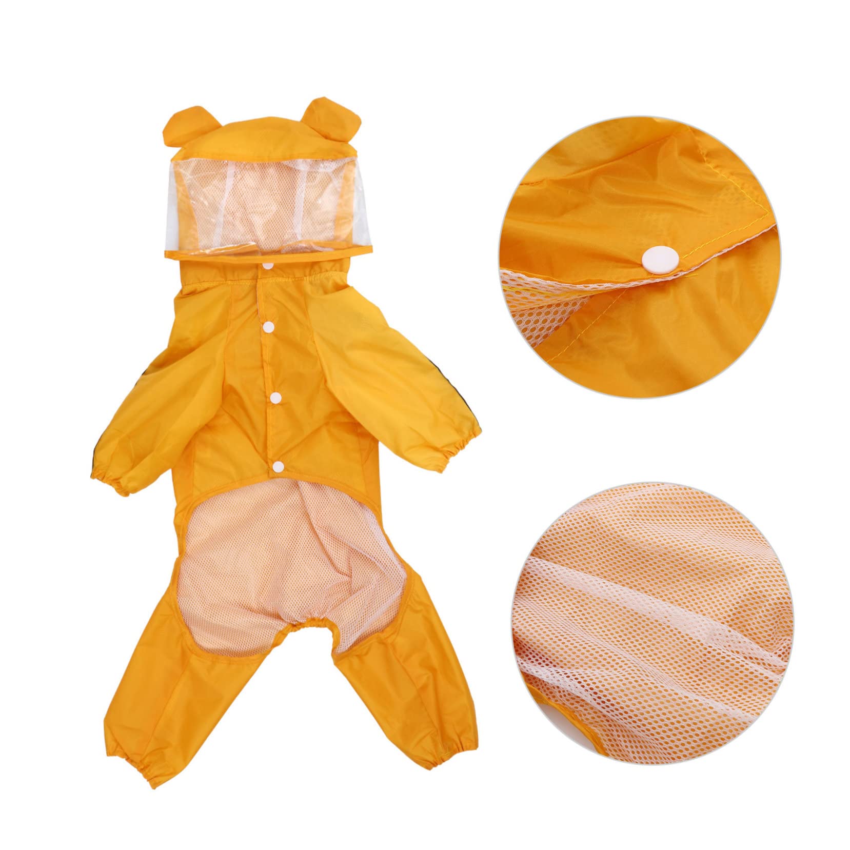 Angoily 3stücke Stylischer Hunderegenmantel Wasserdichter Poncho Für Hunde Praktischer Regenumhang Für Kleine Und Mittelgroße Hunde Für Nasses Wetter Modisches Hundezubehör Mit