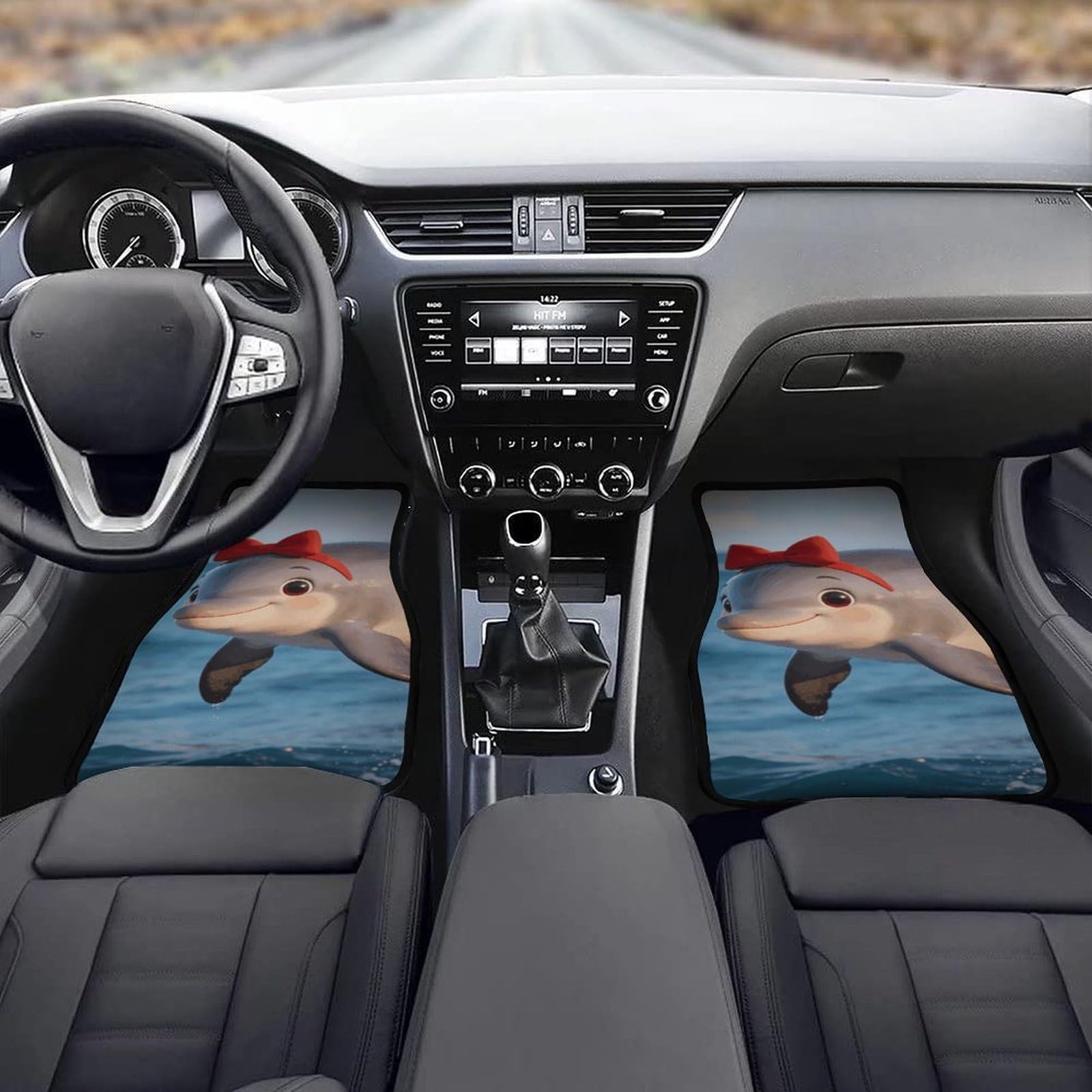 Set di 4 tappetini per auto, resistenti, antiscivolo, facili da pulire, adatti per la maggior parte delle auto, per tutte le stagioni, universali, adatti per SUV, berline e camion