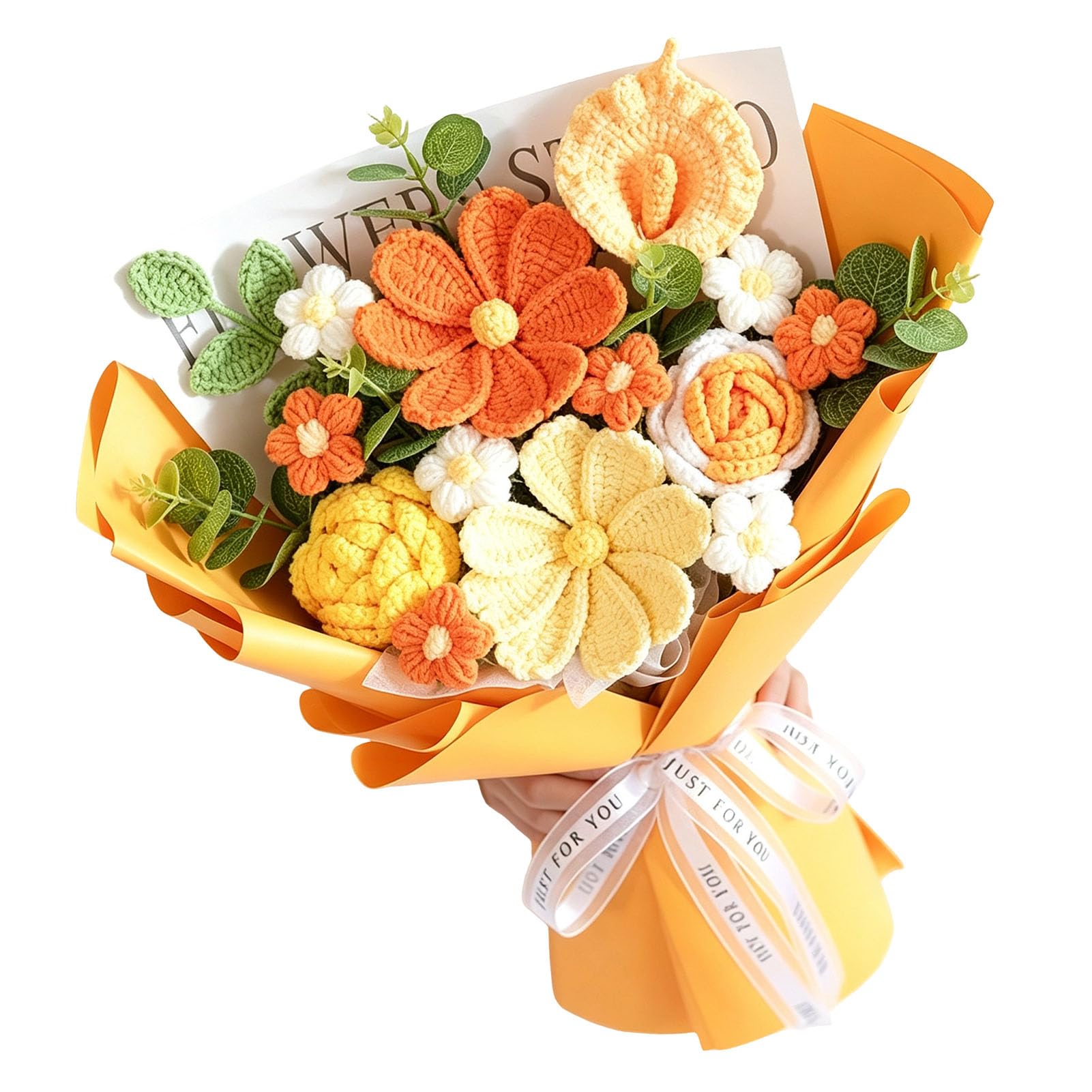 Bouquet de Fleurs au Crochet, Fil fabriqué à la Main, Longue Durée