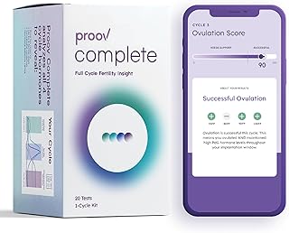 Proov Complete Fertility Monitor | at Home Lab-Quality Fertility Test Kit for Family Planning | Hormone Tracker for FSH, Estrogen Marker, LH, and Progesterone Marker | Ovulation Test Strips for Women