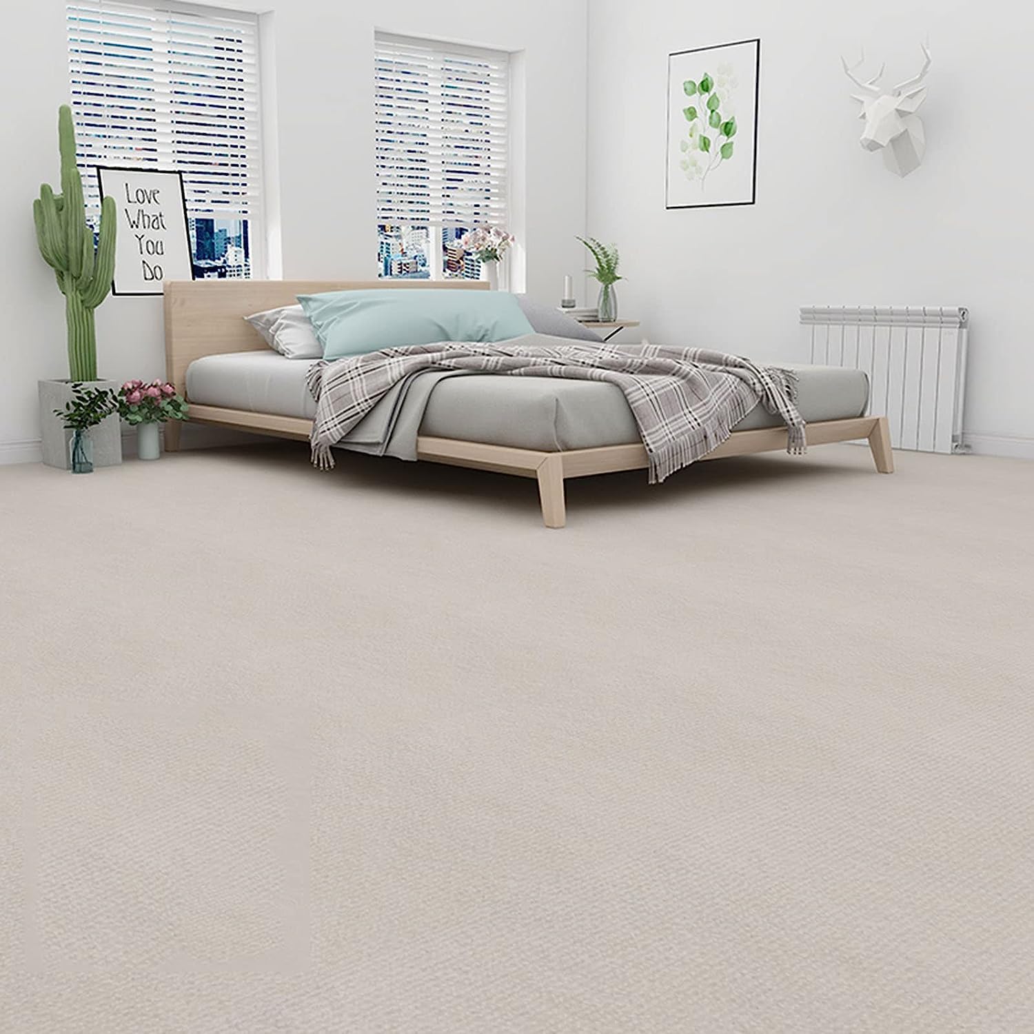 自己粘着フロアマットカーペットタイル20*20インチDIYカーペットフロア