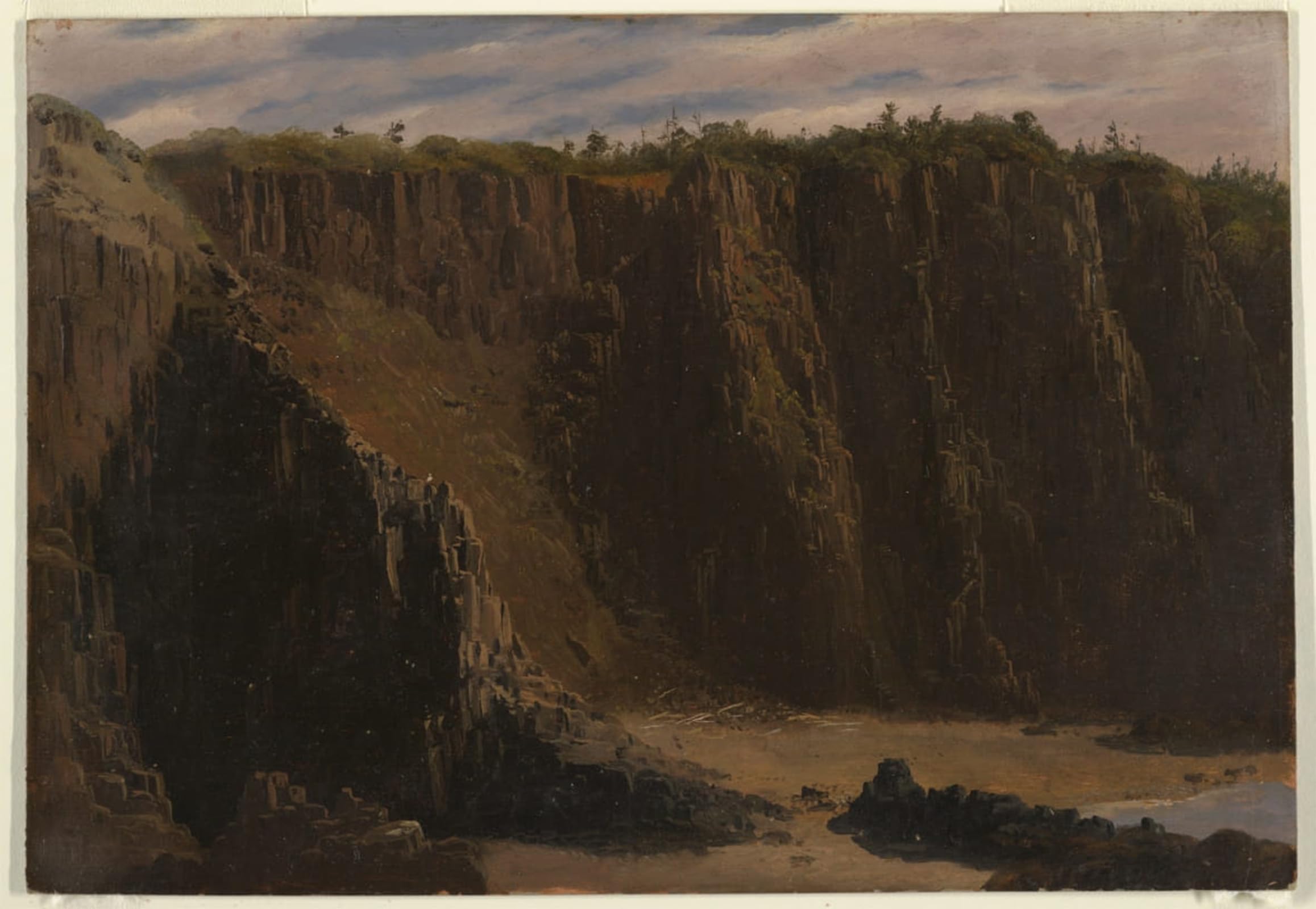 ARTXLXXBN Famous Painting Art Wall Decor Abstract Art Picture Cliffs At Grand Manan by Frederic Edwin Church Animal Pictures for Home Decor 60x90cm