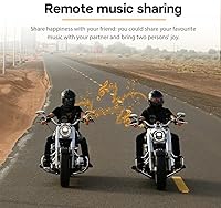 Vista 4 de FreedConn Casco de motocicleta Bluetooth auricular intercomunicador con música compartida, universal FG 3,937.0 ft 6 vías sistemas de comunicación
