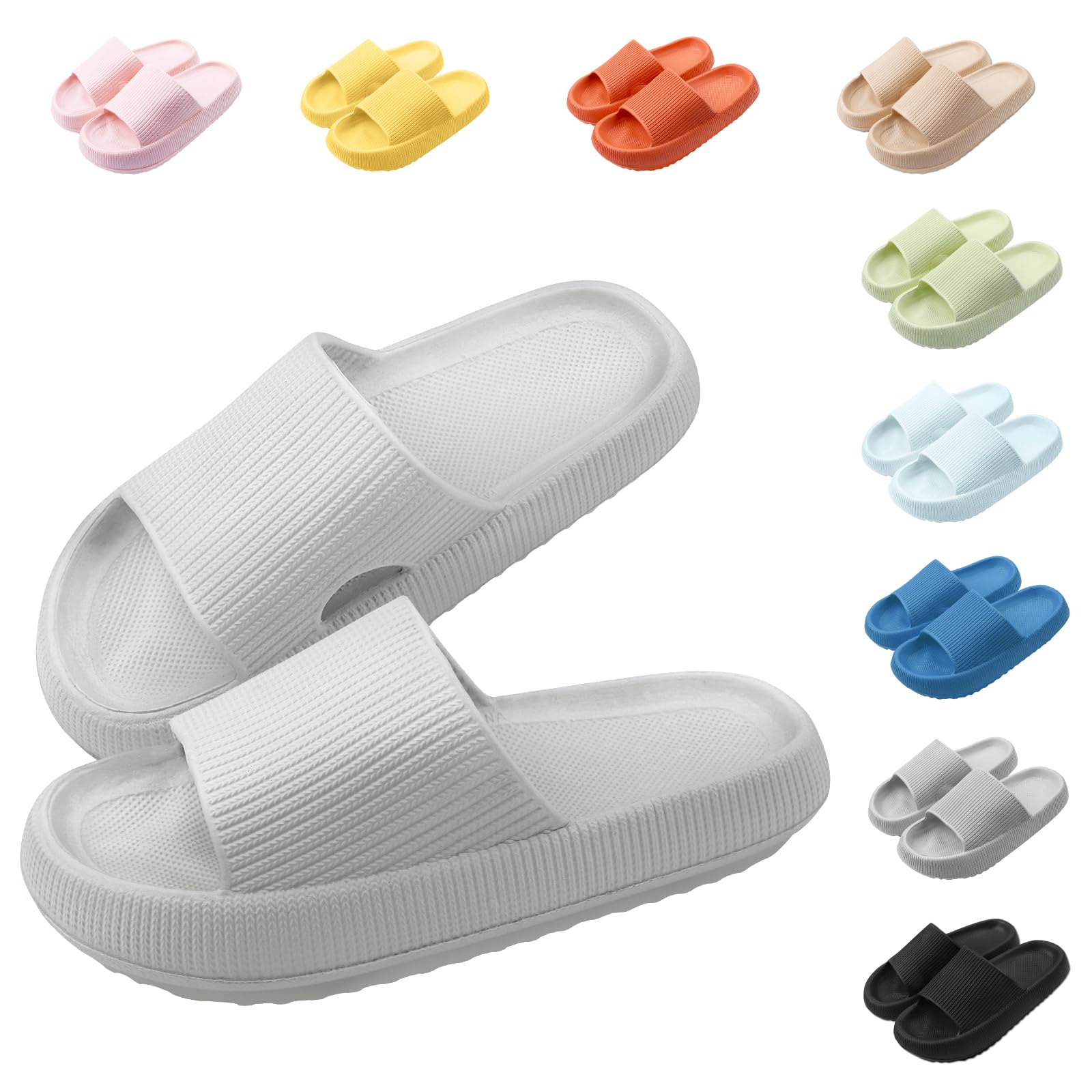 Shorant Zapatillas Casa Mujer Verano Chanclas Piscina Hombre Antideslizantes Zapatilla de Baño Sandalias de Playa Ducha Pantuflas Suela Gruesa
