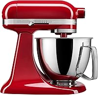 Vista 13 de KitchenAid Artisan Mini Batidora de Pie con Cabezal Inclinable de 3.5 Cuartos - KSM3316X - Negro Mate