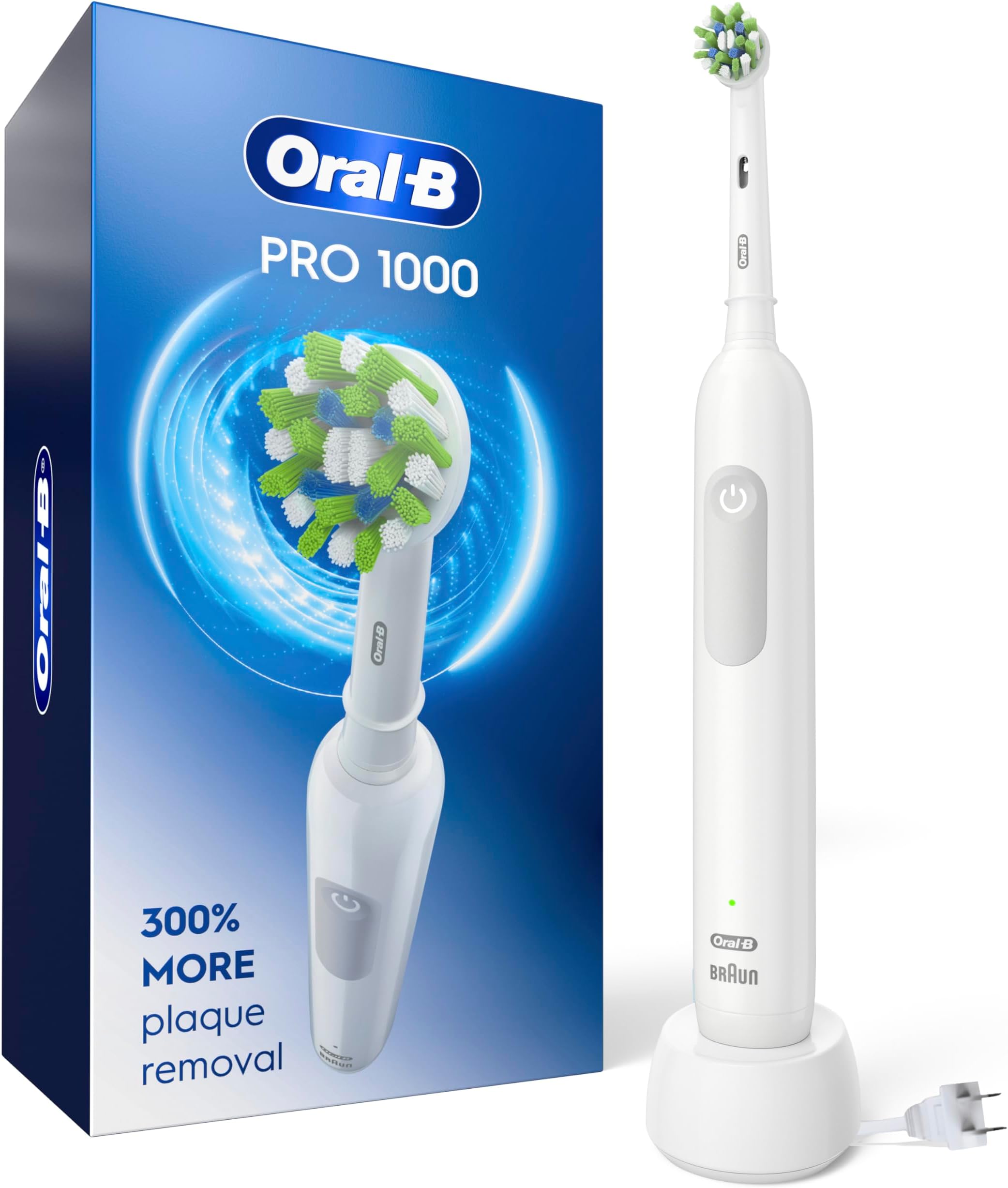 White Pro 1000 Power Rechargeable Electric Toothbrush