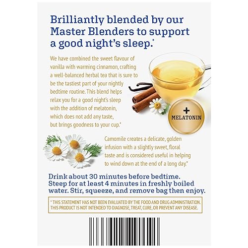 Miniatura 3 de Twinings Tés Superblends, té de hierbas, verde y blanco saborizados, paquete variado, Energy+ vitamina B6, Sleep+ melatonina, Immune Support+