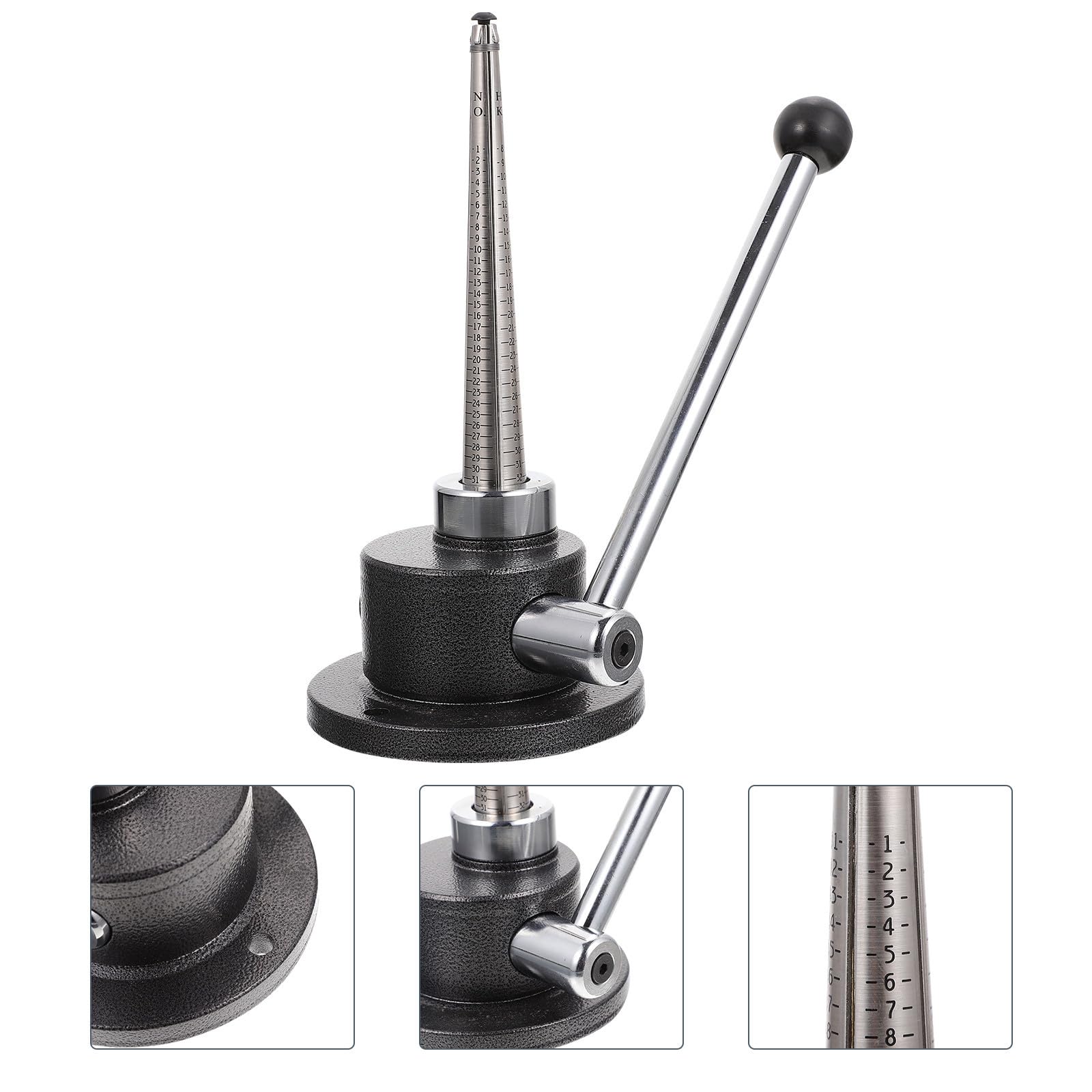 Mikikit Expansor Estilo Coreano de Anillo de Acero Cuatro Escalas de Medición, Herramienta Práctica para Ajustar y Ampliar el Tamaño del Anillo