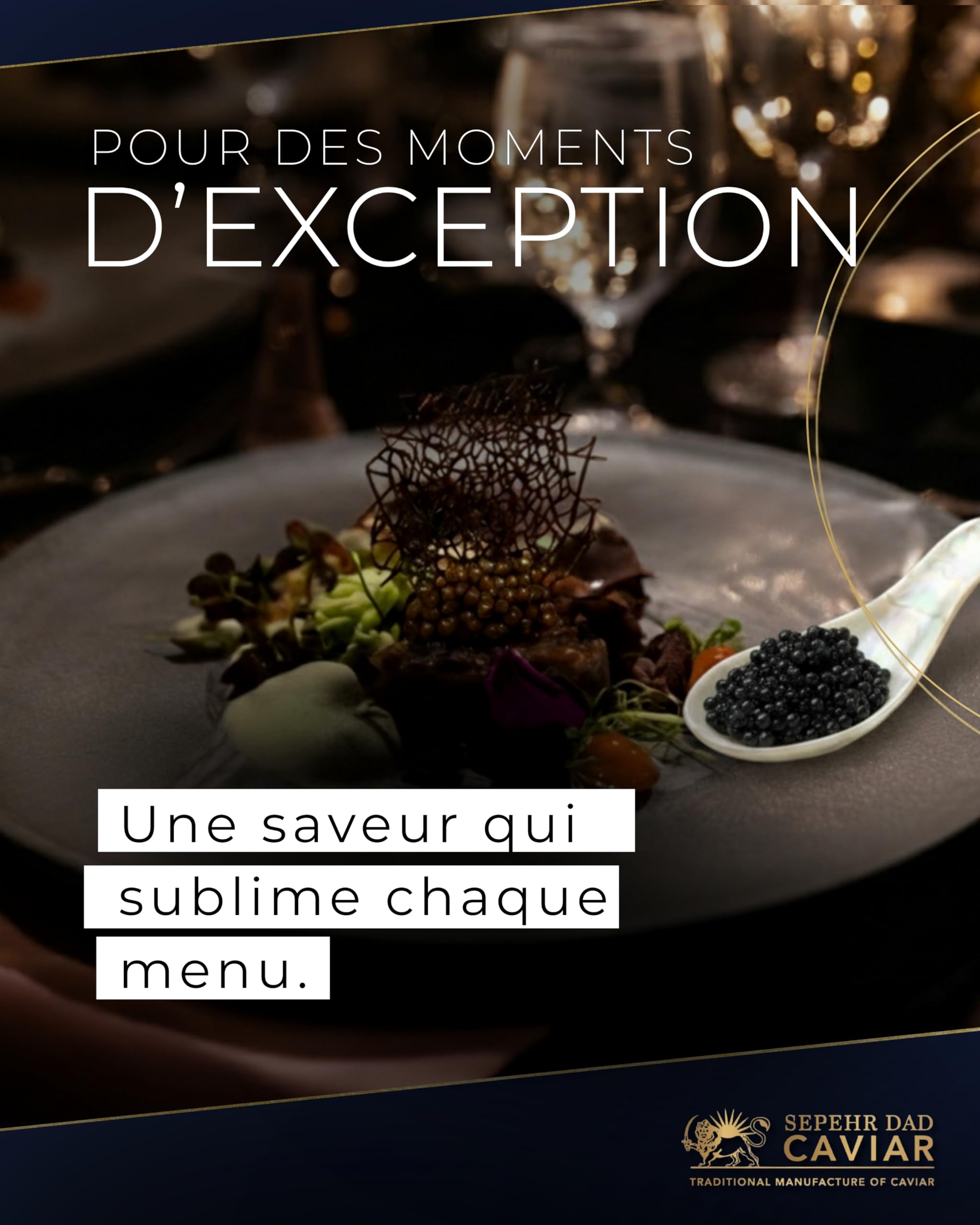 Sepehr Dad Caviar Beluga Russe Style | oeufs d'esturgeon | Elevage CN | 125g