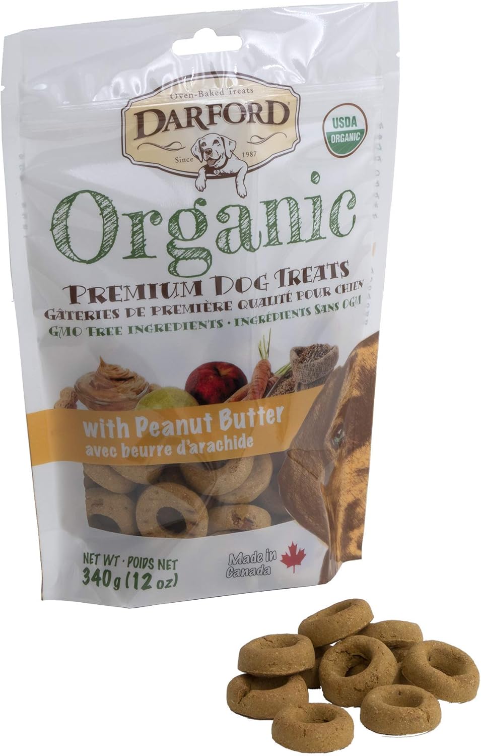 Darford Organic Premium Dog Treat - Bacon Flavor - 12 lb