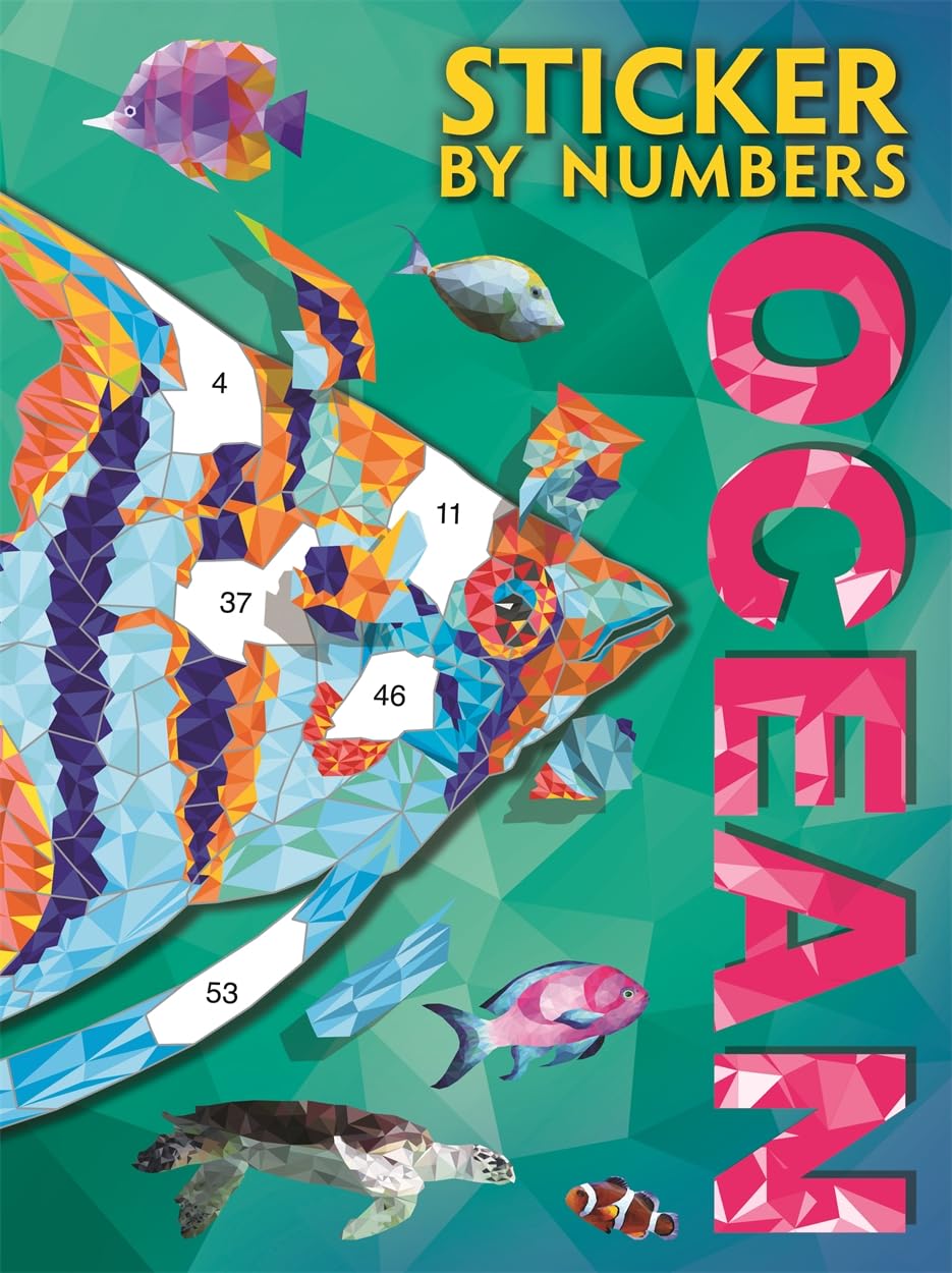 Sticker By Numbers: Ocean (Activty Book for Adults)